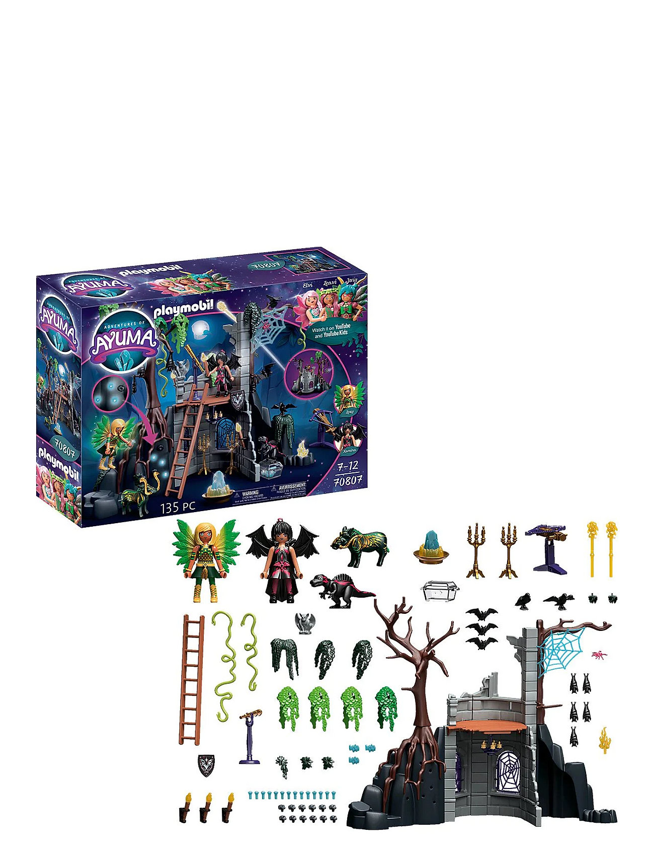 Playmobil Adventures Of Ayuma Bat Fairies Ruin - 70807 Toys Playmobil Toys Playmobil Adventures Of Ayuma Multi/patterned PLAYMOBIL