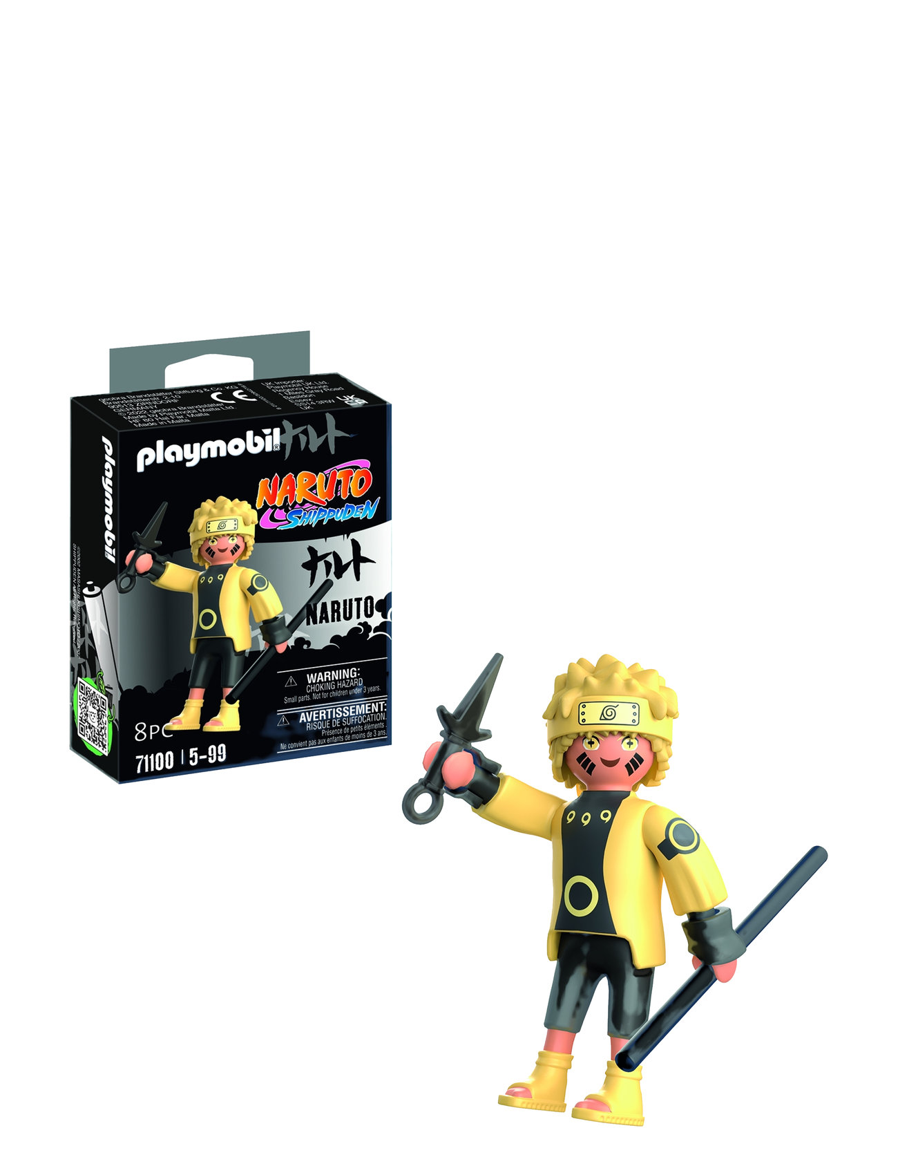Playmobil Naruto Naruto Rikudou Sennin-Tilstand - 71100 Toys Playmobil Toys Playmobil Naruto Multi/patterned PLAYMOBIL