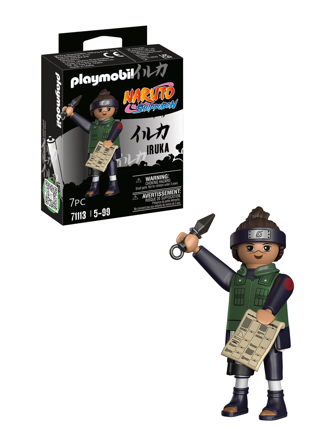 Playmobil Naruto Iruka - 71113 Toys Playmobil Toys Playmobil Naruto Multi/patterned PLAYMOBIL