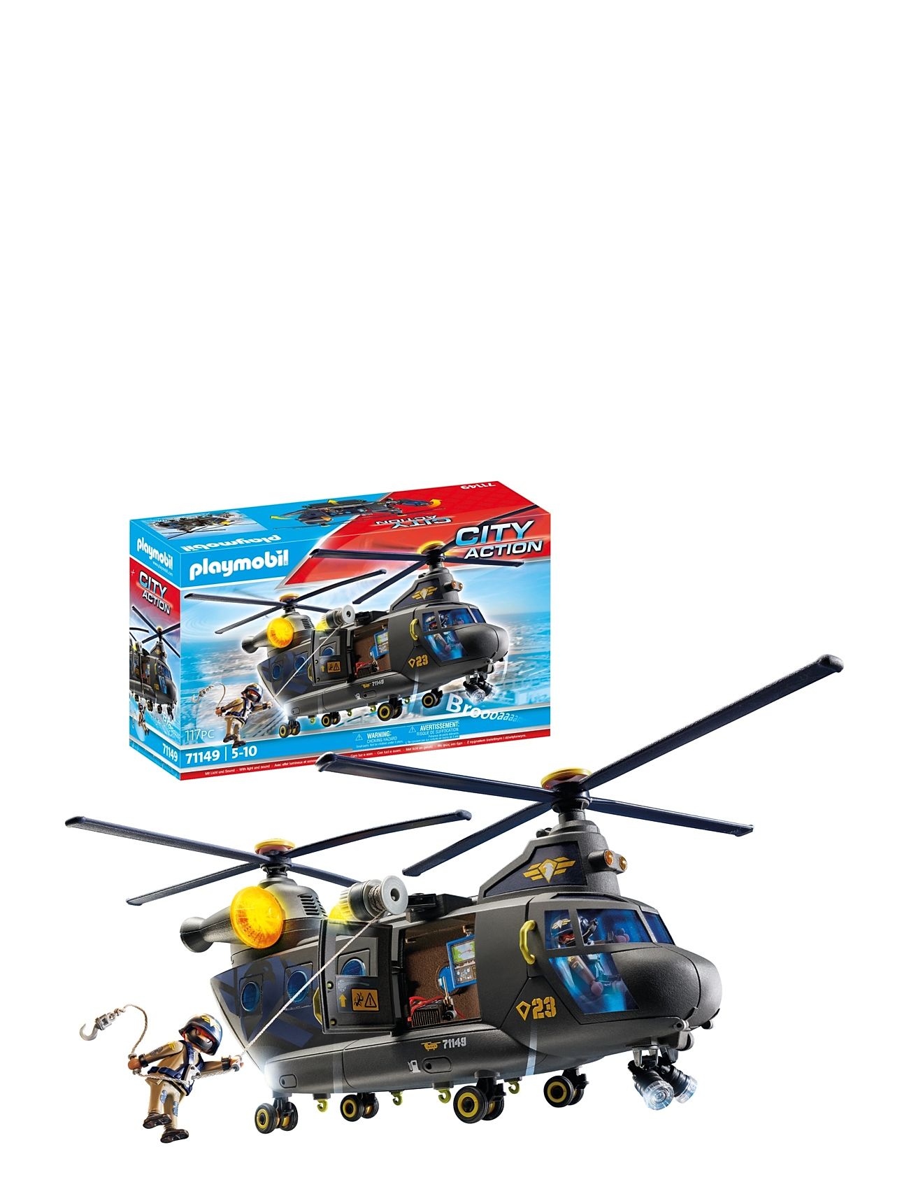 Playmobil City Action Swat-Redningsflyver - 71149 Toys Playmobil Toys Playmobil City Action Multi/patterned PLAYMOBIL