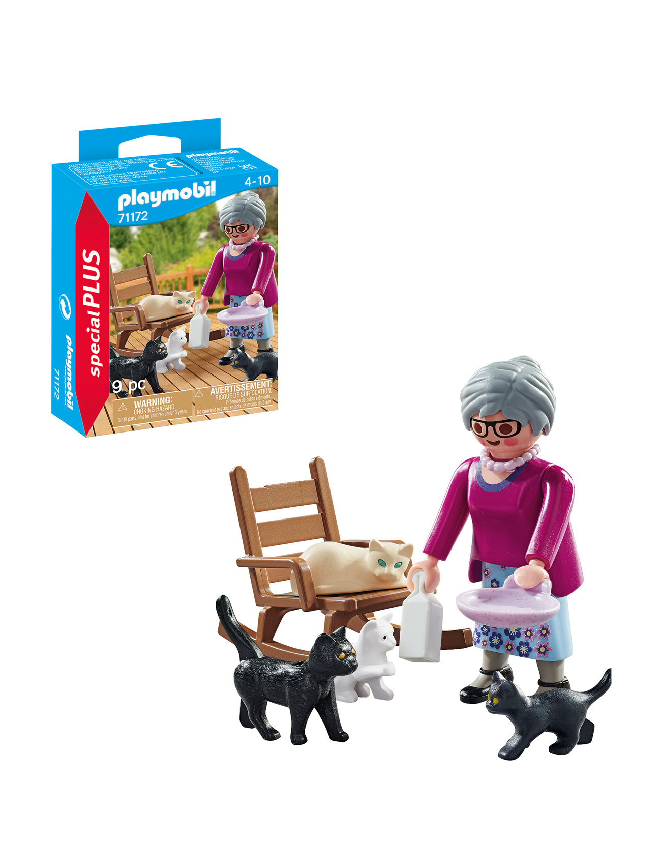 Playmobil 71172 Oma Mit Katzen – Süße Spielfigur Für Kinder Ab 3 Jahren
