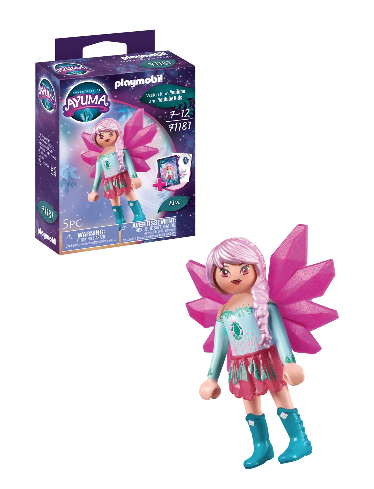 Playmobil Adventures Of Ayuma Krystalfeen Elvi - 71181 Toys Playmobil Toys Playmobil Adventures Of Ayuma Multi/patterned PLAYMOBIL