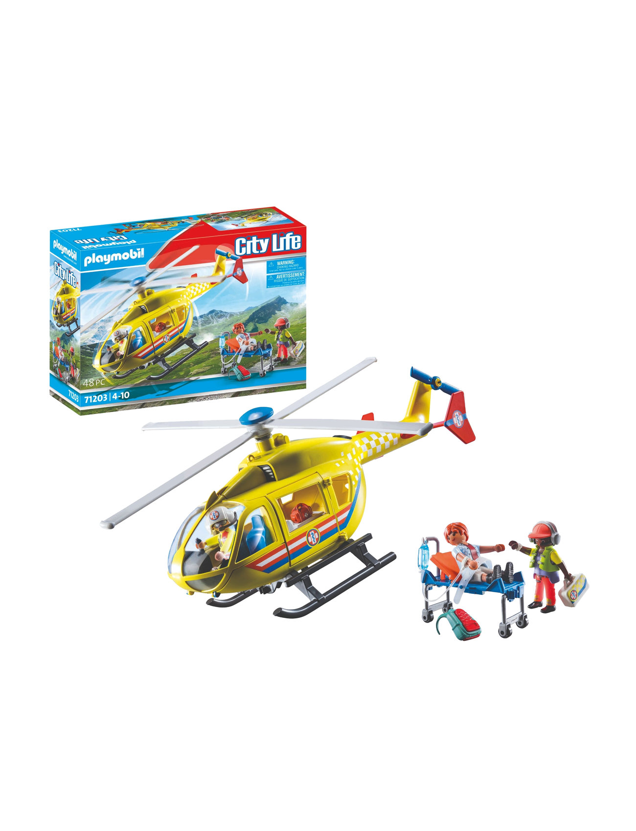 Playmobil City Life Redningshelikopter - 71203 Toys Playmobil Toys Playmobil City Life Multi/patterned PLAYMOBIL