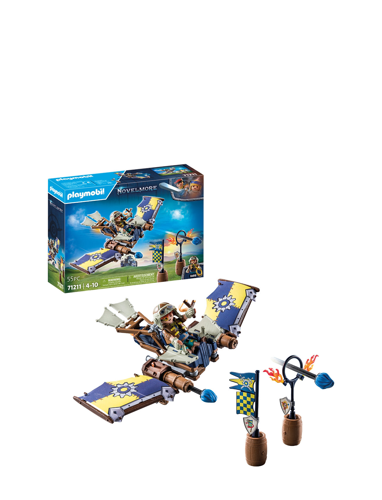 Playmobil Novelmore - Darios Flight Glider - 71211 Toys Playmobil Toys Playmobil Novelmore Multi/patterned PLAYMOBIL