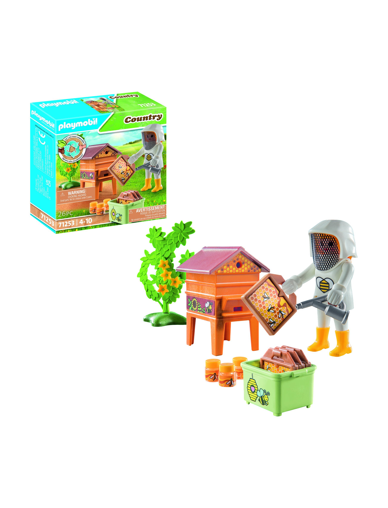 Playmobil Country Kvindelig Biavler - 71253 Toys Playmobil Toys Playmobil Country Multi/patterned PLAYMOBIL