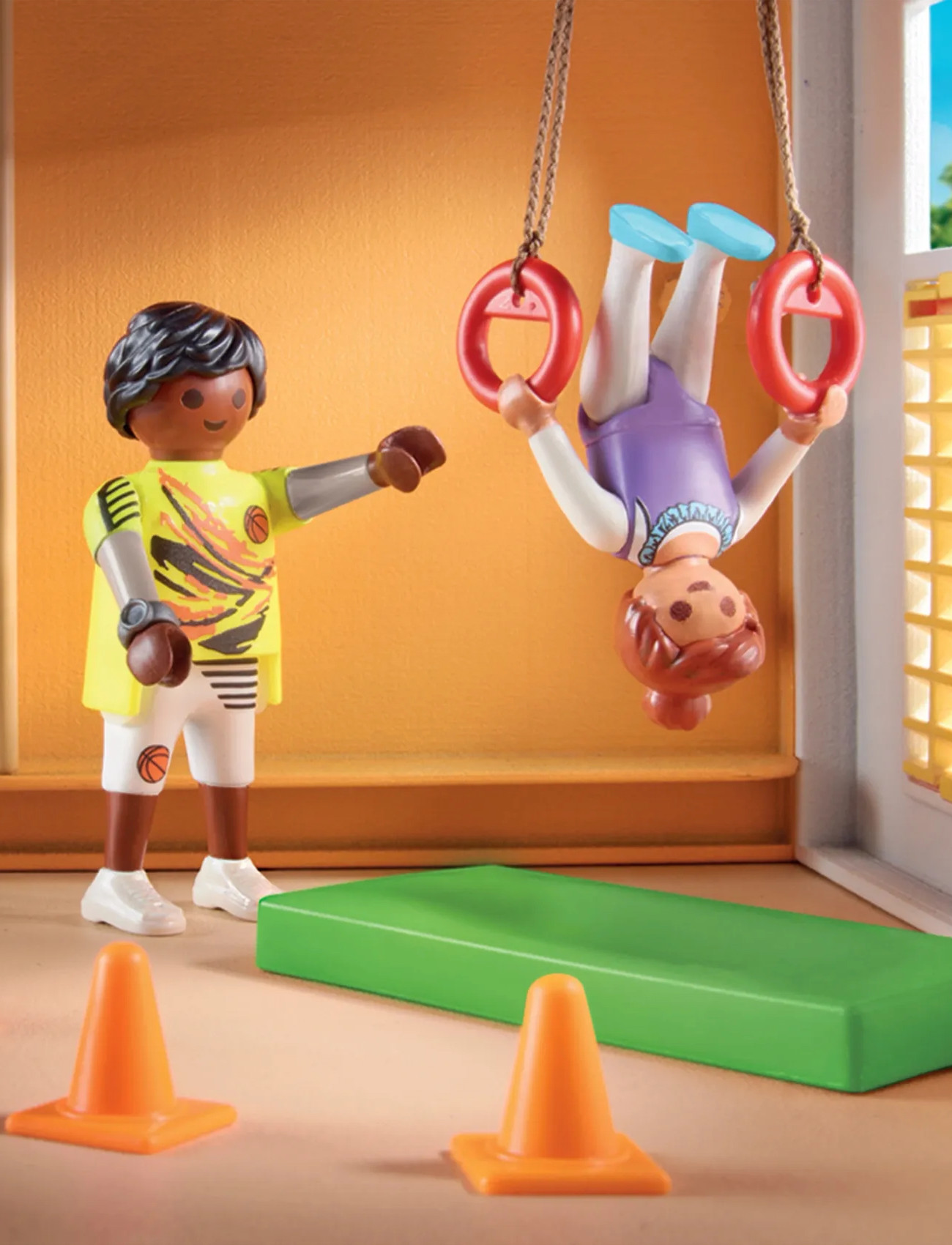 PLAYMOBIL Playmobil City Life Gymnastiksal Som Tilbygning - 71328, One Size, Multi/patterned, Playmobil Legetøj > Playmobil City Life, Børn