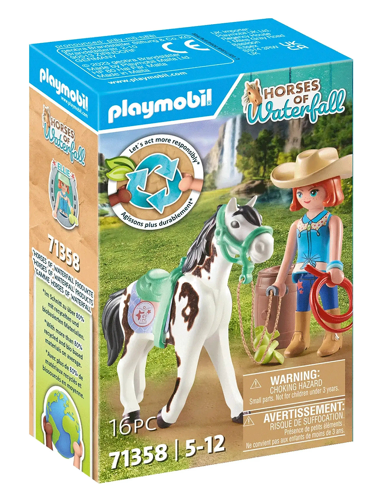 Playmobil Horses Of Waterfall Feeding Time With Ellie And Sawdust - 71358 Toys Playmobil Toys Playmobil Horses Of Waterfall Multi/patterned PLAYMOBIL