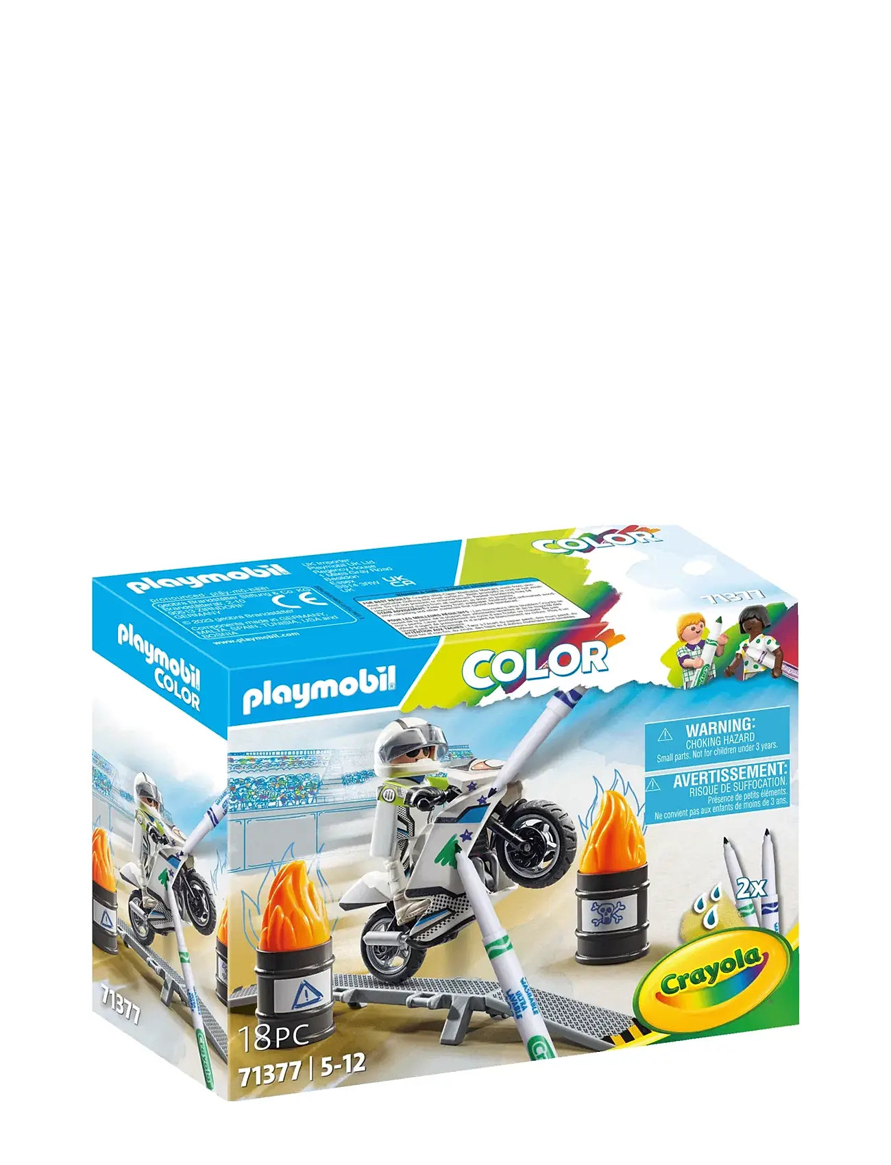Playmobil Color: Motorcykel - 71377 Toys Playmobil Toys Playmobil Color Multi/patterned PLAYMOBIL