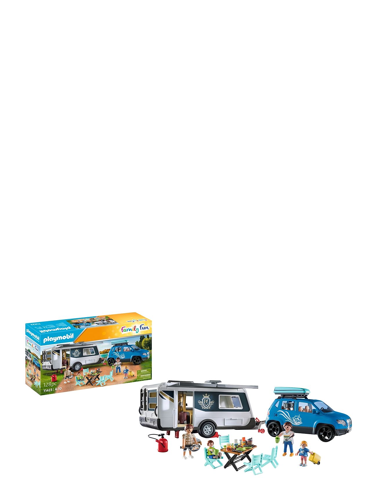 PLAYMOBIL Playmobil Family Fun Bil Med Husvagn - 71423 - Playmobil