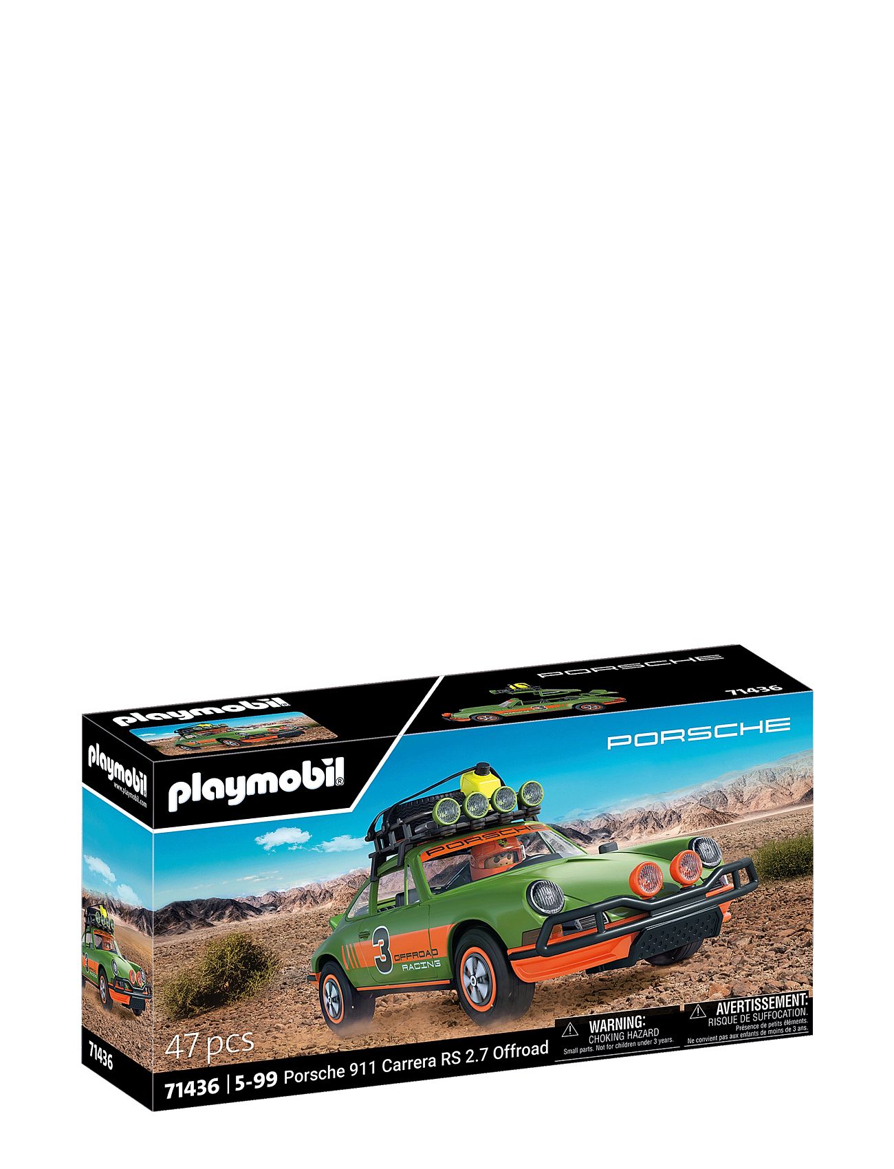 Playmobil Cars Porsche 911 Carrera Rs 2.7 - Offroad - 71436 Toys Playmobil Toys Playmobil Porsche Multi/patterned PLAYMOBIL