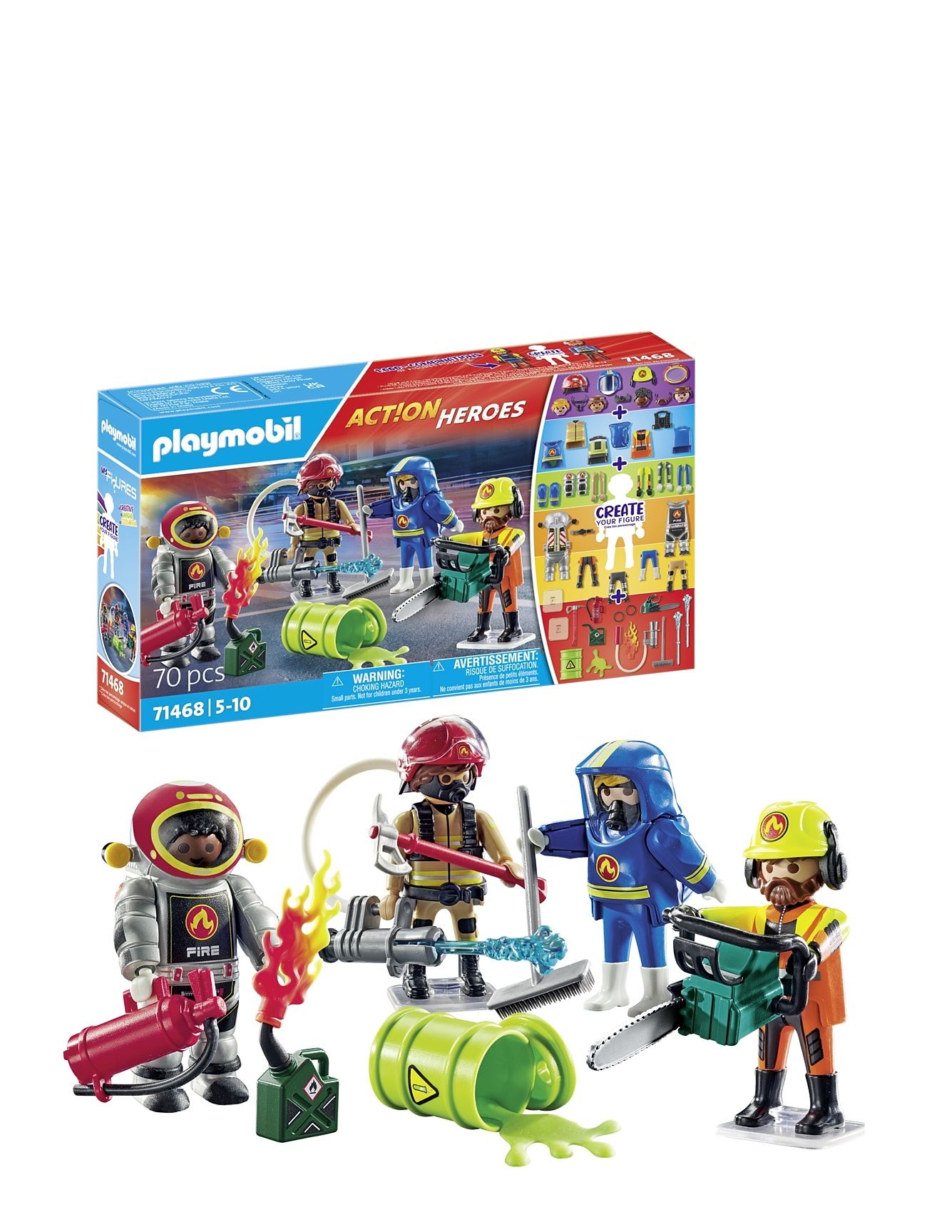 Playmobil Action Heroes My Figures Brandvæsen - 71468 Toys Playmobil Toys Multi/patterned PLAYMOBIL