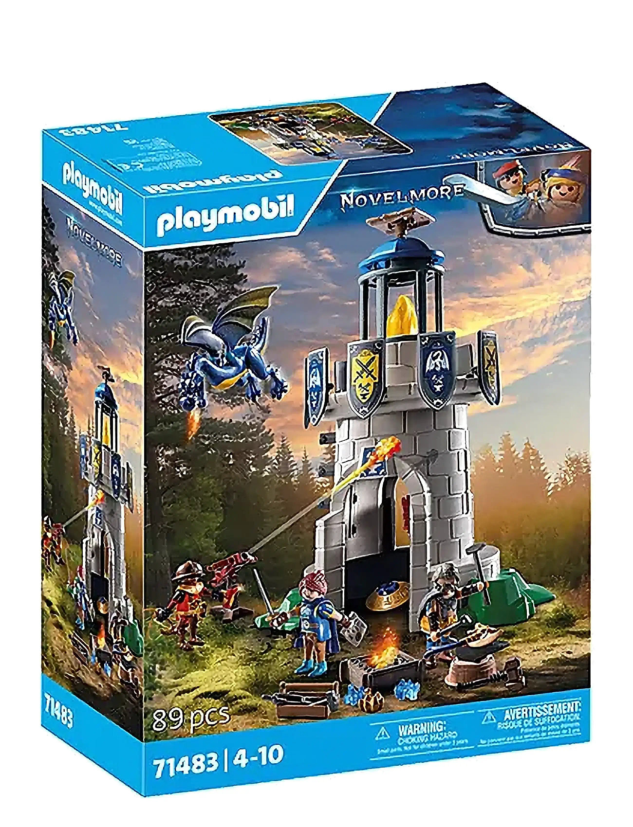 Playmobil Novelmore Riddertårn Med Smed Og Drage - 71483 Toys Playmobil Toys Playmobil Novelmore Multi/patterned PLAYMOBIL