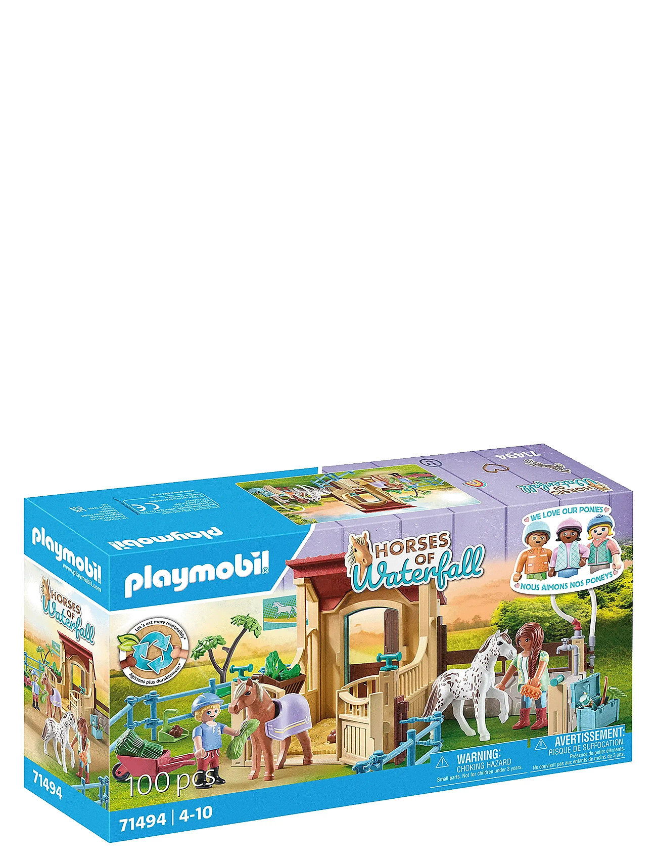 Playmobil Horses Of Waterfall Ridestald - 71494 Toys Playmobil Toys Playmobil Horses Of Waterfall Multi/patterned PLAYMOBIL