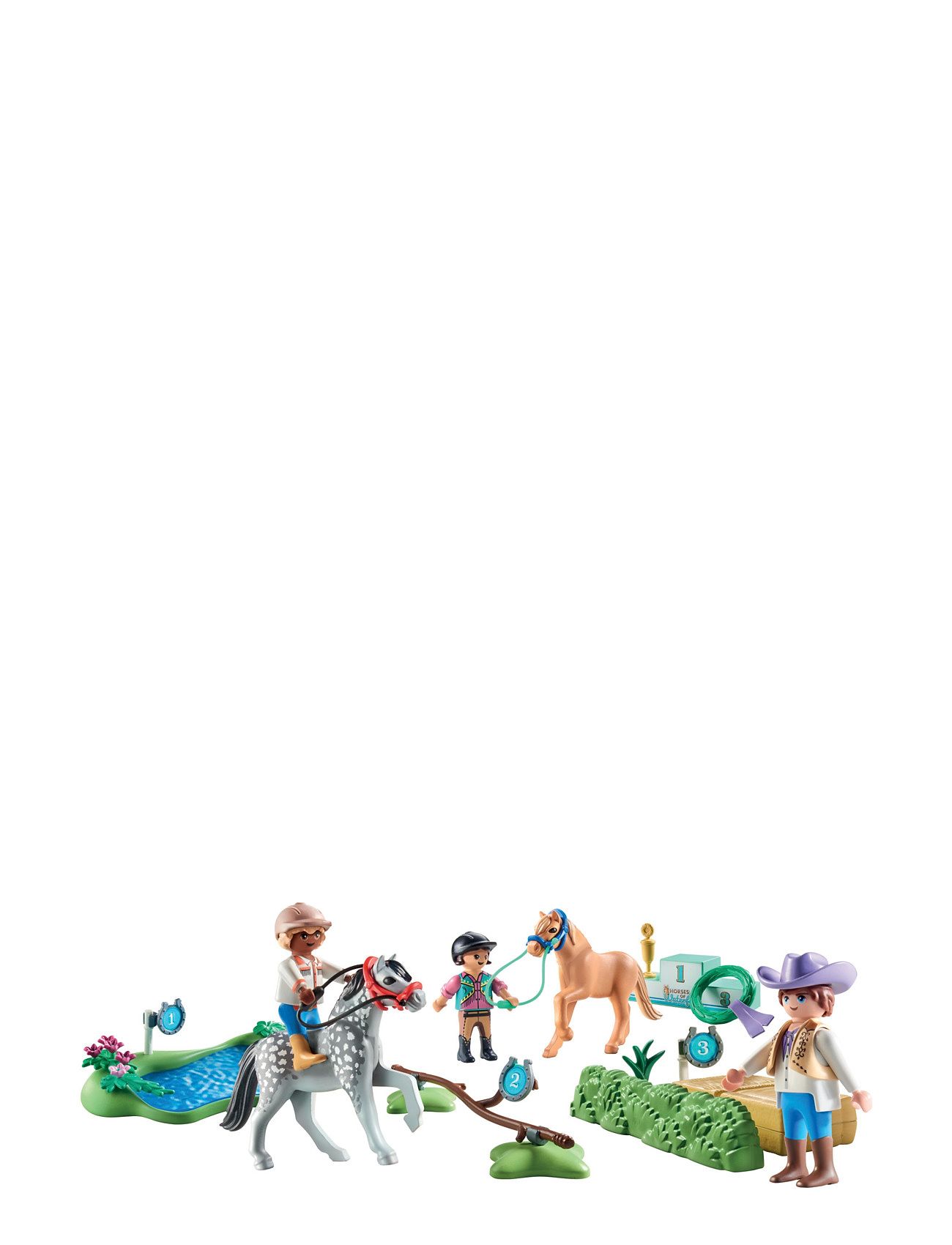 Playmobil Horses Of Waterfall Ponyturnering - 71495 Toys Playmobil Toys Playmobil Horses Of Waterfall Multi/patterned PLAYMOBIL
