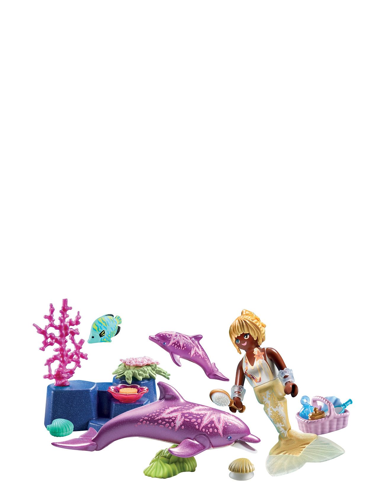 Playmobil Princess Magic Havfrue Med Delfiner - 71501 Toys Playmobil Toys Playmobil Princess Magic Multi/patterned PLAYMOBIL