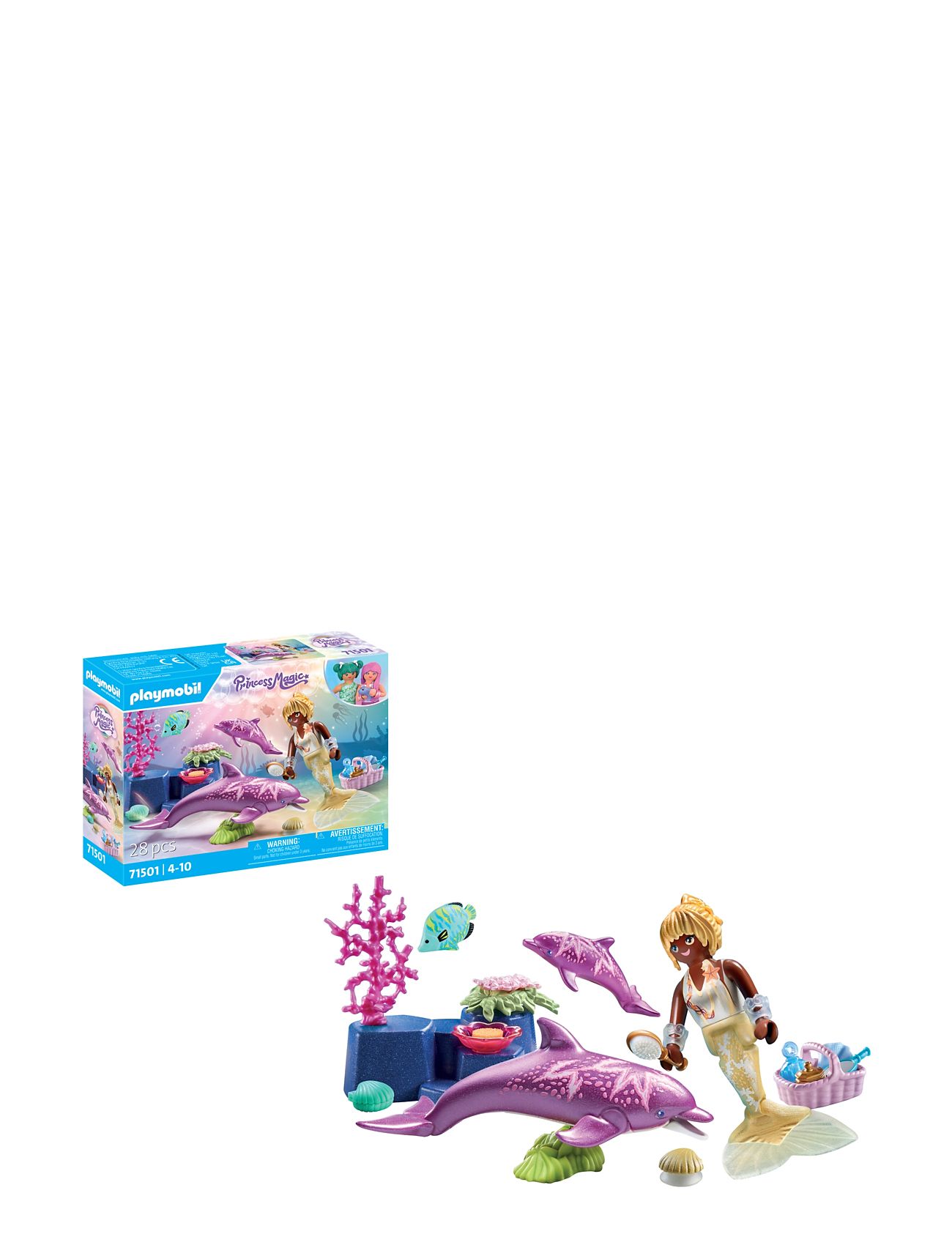 PLAYMOBIL Playmobil Princess Magic Sjöjungfru Med Delfiner - 71501 Patterned - One Size - Kinder