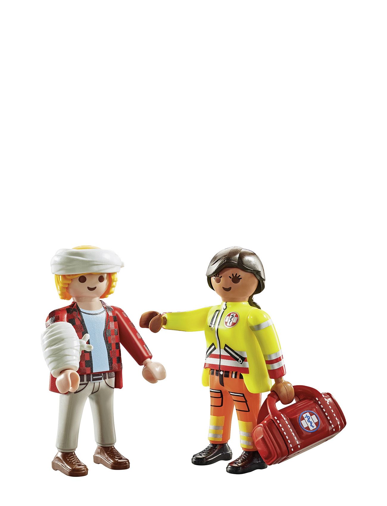 Playmobil Duopacks Paramediciner Med Patient - 71506 Toys Playmobil Toys Playmobil Figures Multi/patterned PLAYMOBIL