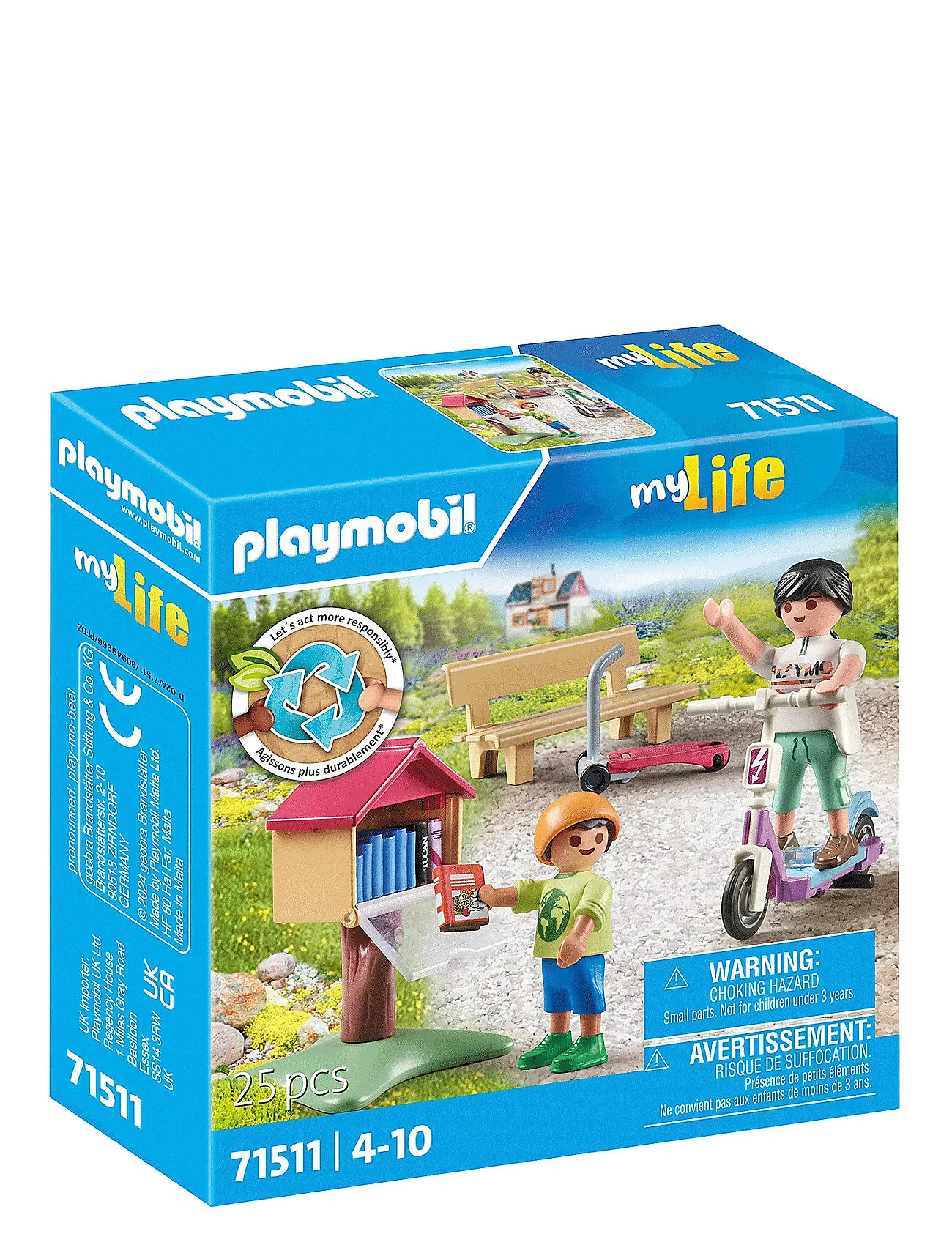Playmobil My Life Bogbytte For Bogorme - 71511 Toys Playmobil Toys Multi/patterned PLAYMOBIL