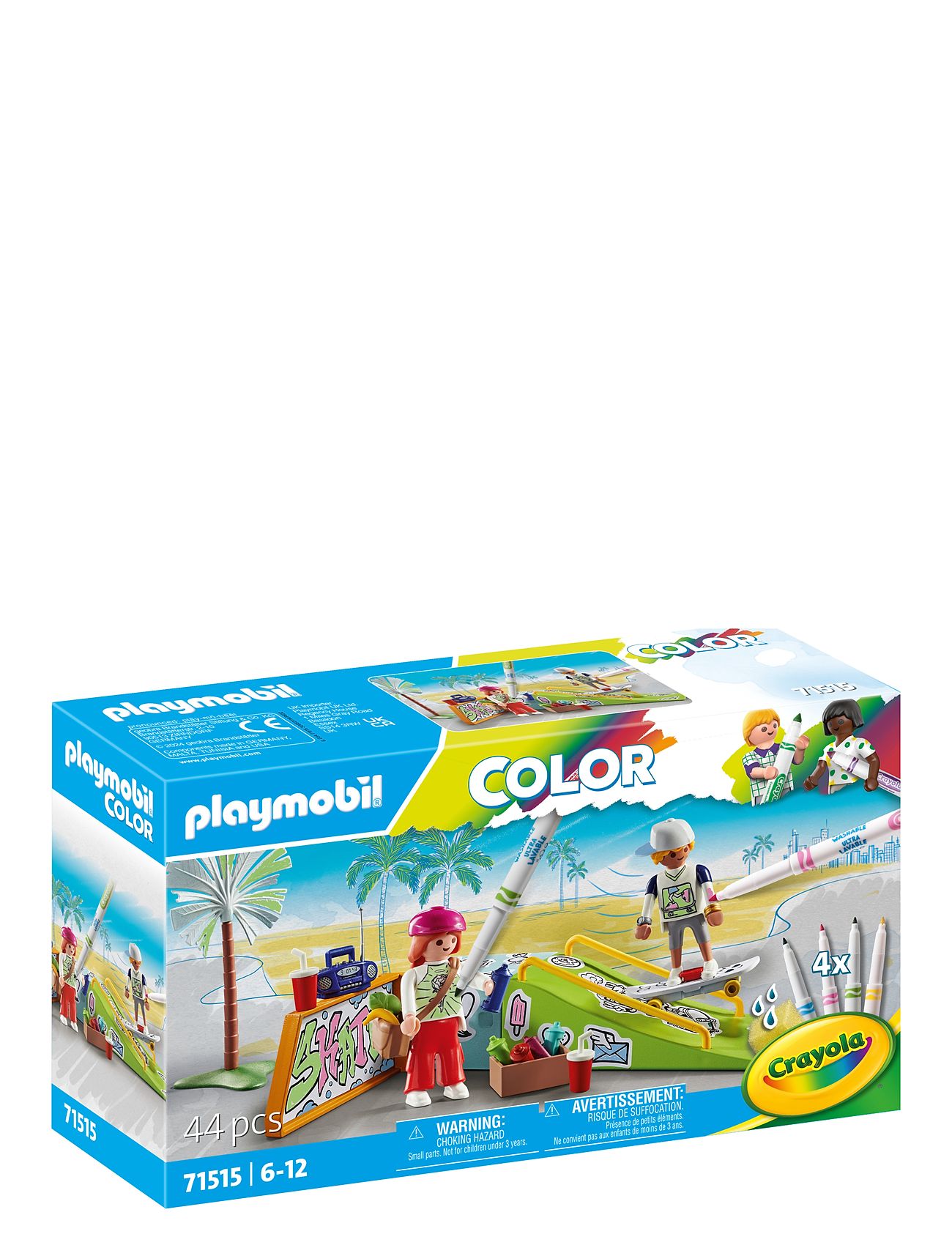 Playmobil Color Skate Park Toys Playmobil Toys Playmobil Color Multi/patterned PLAYMOBIL