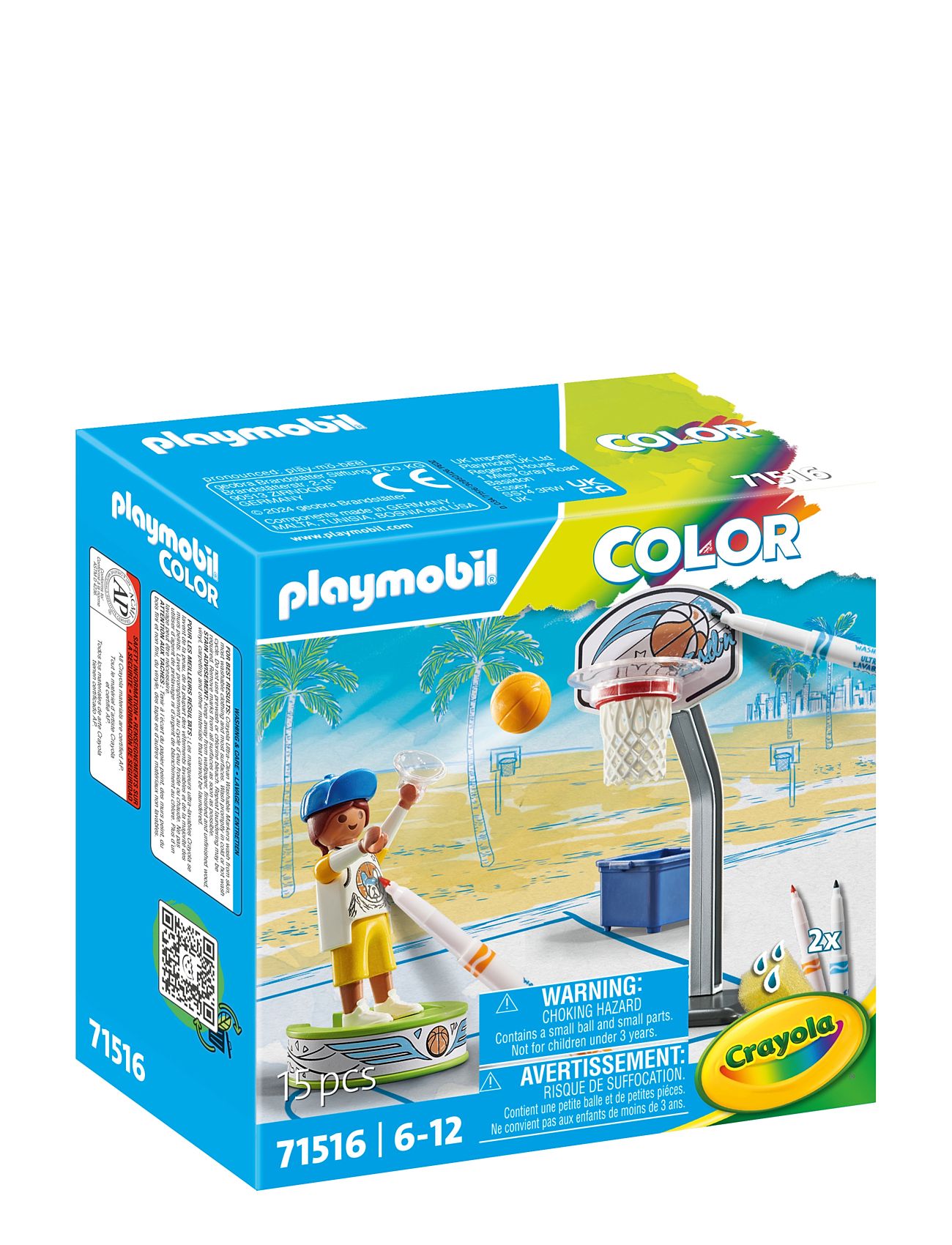 Playmobil Color Basketball Player Toys Playmobil Toys Playmobil Color Multi/patterned PLAYMOBIL