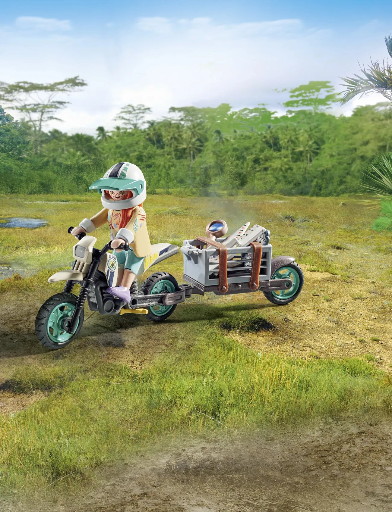 PLAYMOBIL Playmobil Dinos T-Rex-Sporstien - 71524, One Size, Multi/patterned, Playmobil Legetøj > Playmobil Dino Rise, Børn