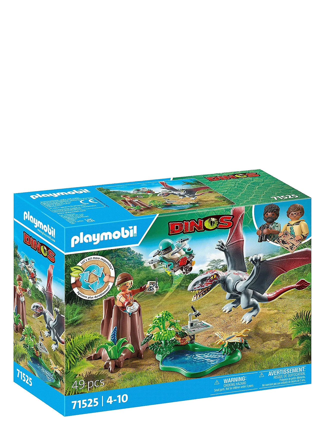 Playmobil Dinos Observatoriet Til Dimorphodon - 71525 Toys Playmobil Toys Playmobil Dino Rise Multi/patterned PLAYMOBIL