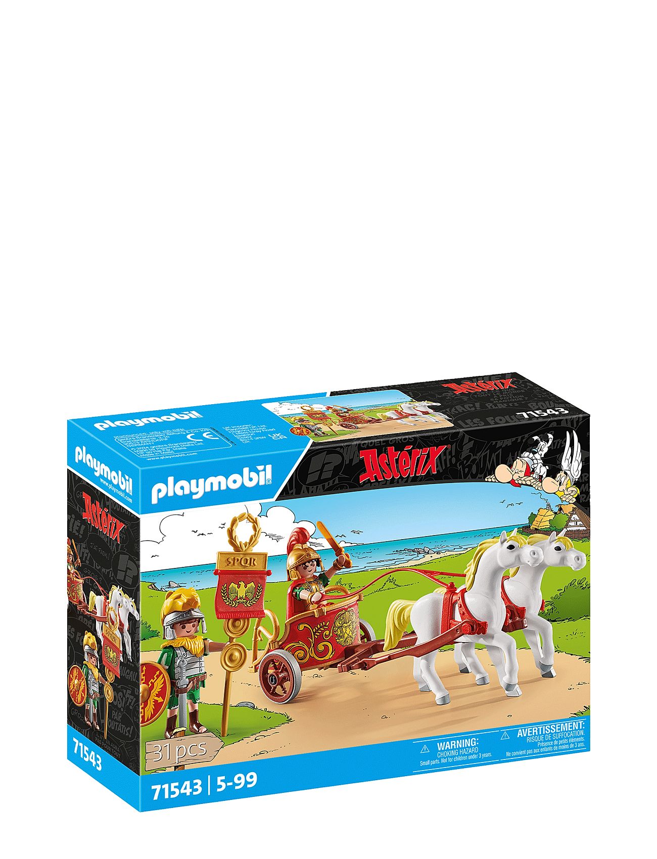Playmobil Asterix: Romersk Stridsvogn - 71543 Toys Playmobil Toys Playmobil Asterix Multi/patterned PLAYMOBIL