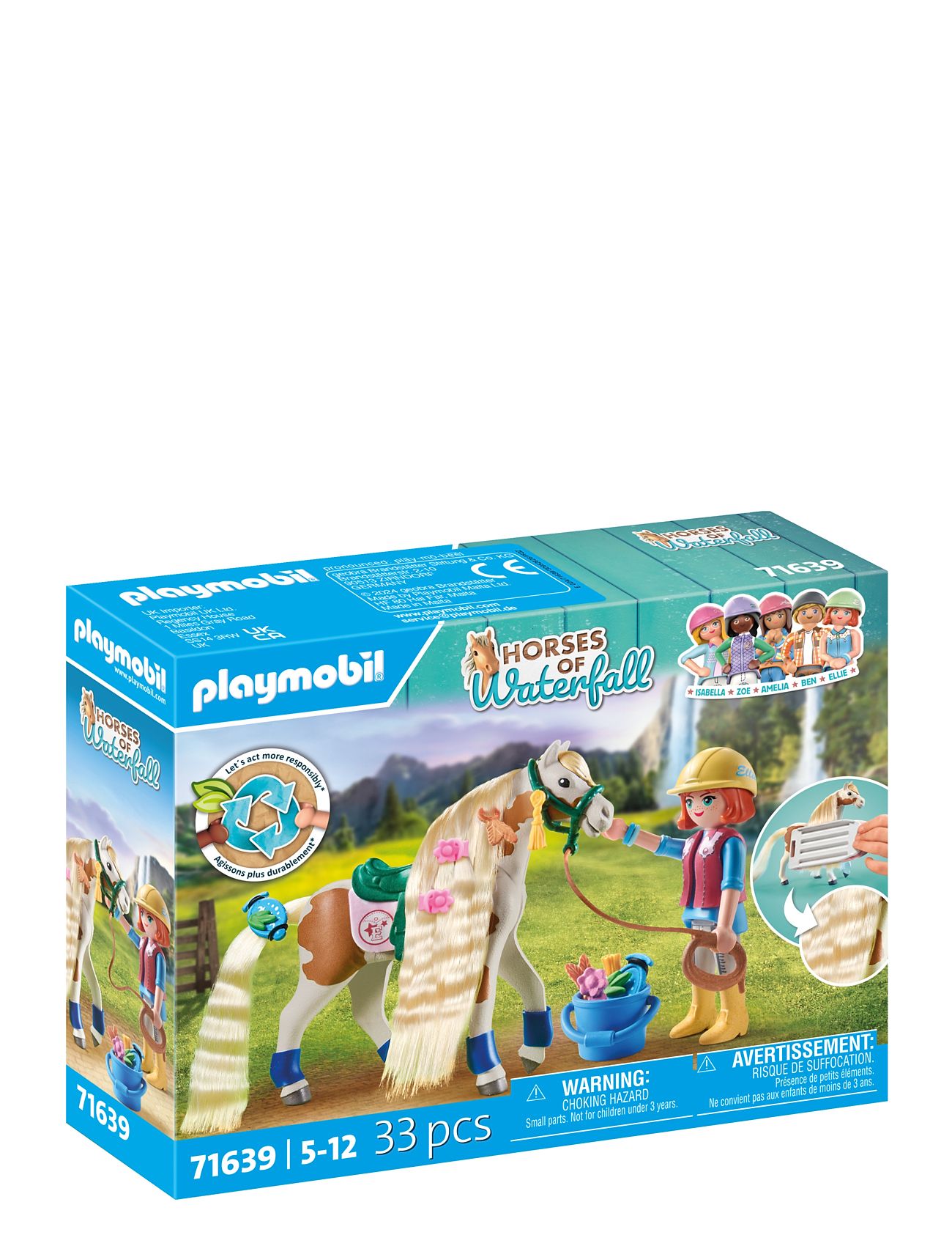 Ellie With Horse Toys Playmobil Toys Playmobil Country Multi/patterned PLAYMOBIL