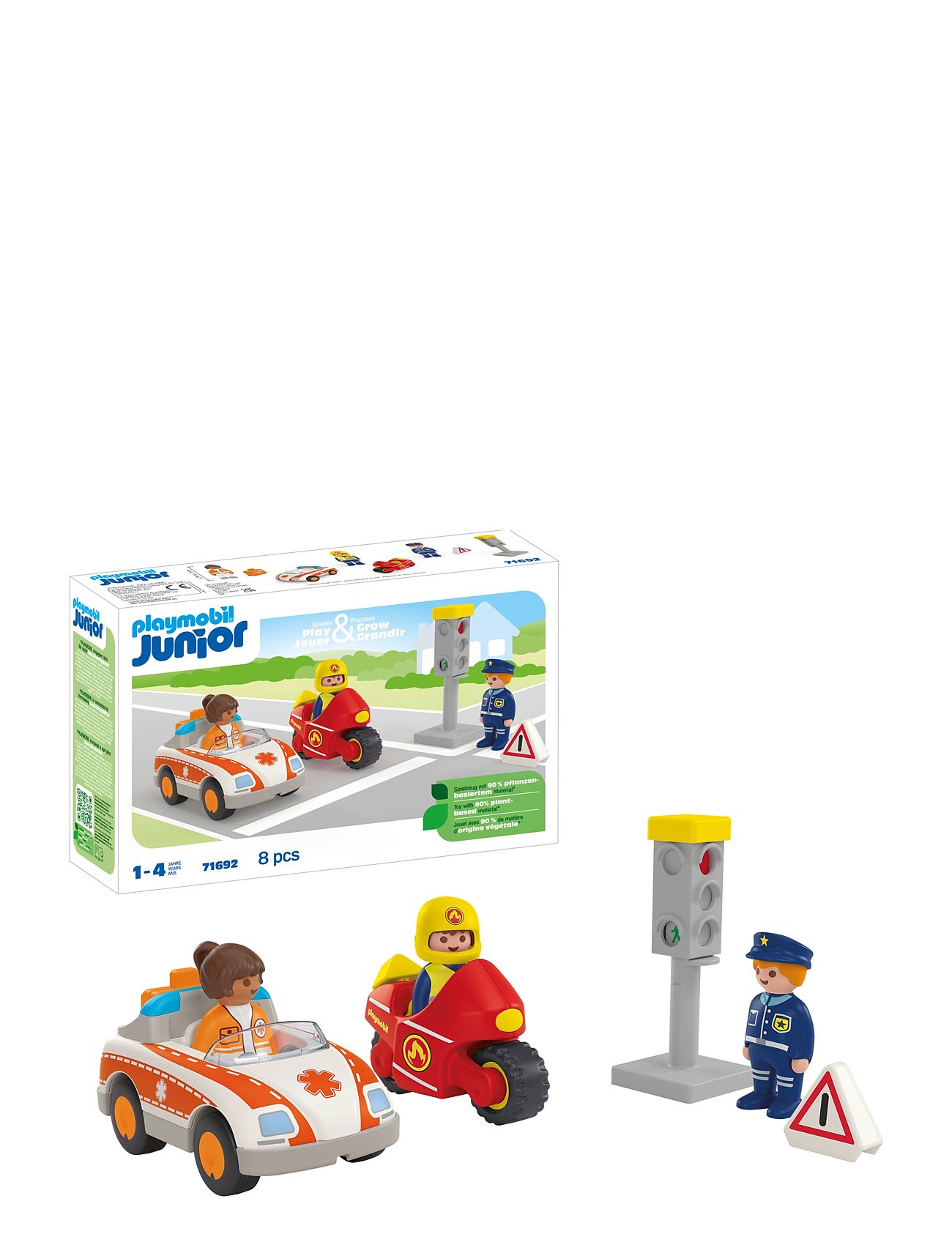 Junior Everyday Heroes - 71692 Toys Playmobil Toys Playmobil 1.2.3 Multi/patterned PLAYMOBIL