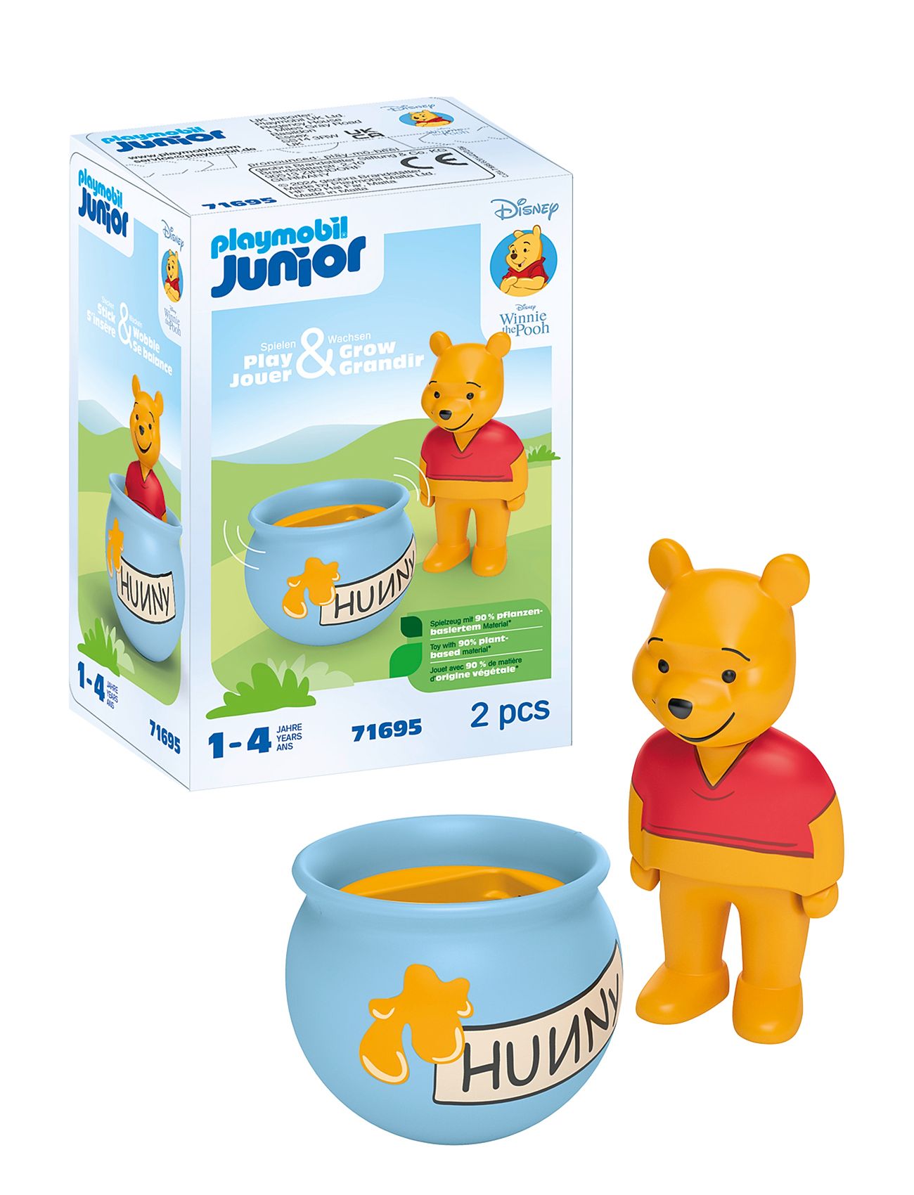 Junior & Disney: Winnie's Counter Balance H Y Pot - 71695 Toys Playmobil Toys Playmobil 1.2.3 & Disney Multi/patterned PLAYMOBIL