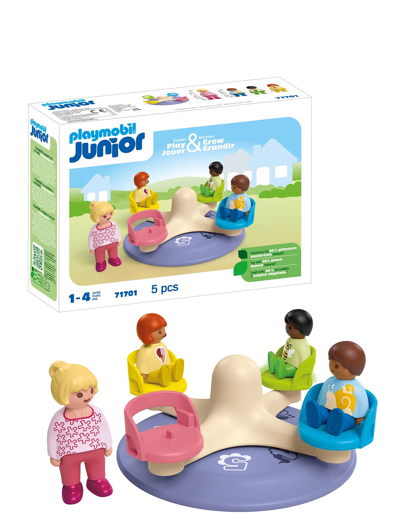 Junior: Number-Merry-Go-Round - 71701 Toys Playmobil Toys Playmobil 1.2.3 Multi/patterned PLAYMOBIL