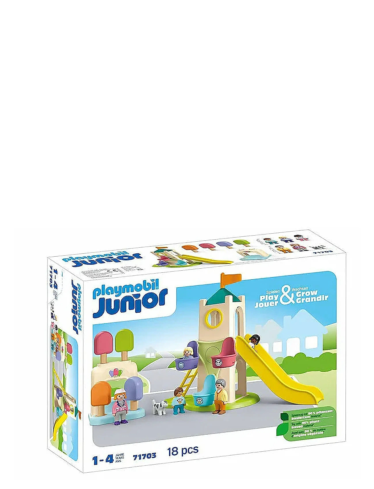 Junior: Adventure Tower With Ice Cream Booth - 71703 Toys Playmobil Toys Playmobil 1.2.3 Multi/patterned PLAYMOBIL