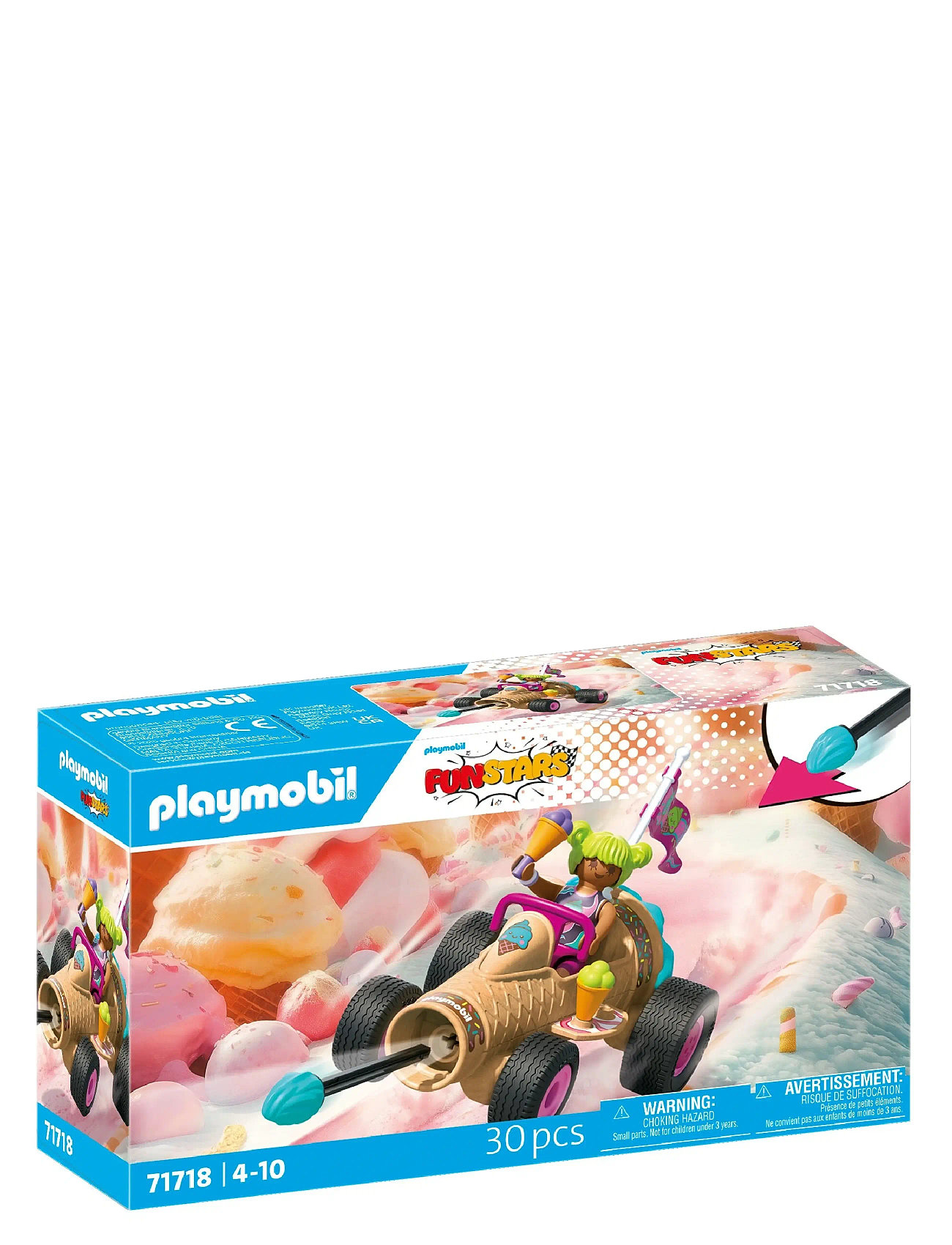 PLAYMOBIL Racing Ice Cream Cone, One Size, Beige, Playmobil Legetøj > Playmobil City Life, Børn