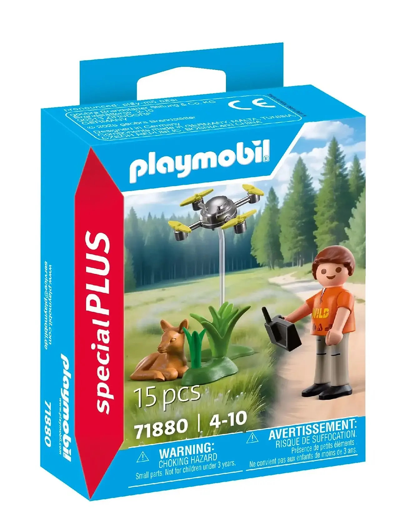 PLAYMOBIL Fawn Rescue With Drone Patterned - One Size - Kinder