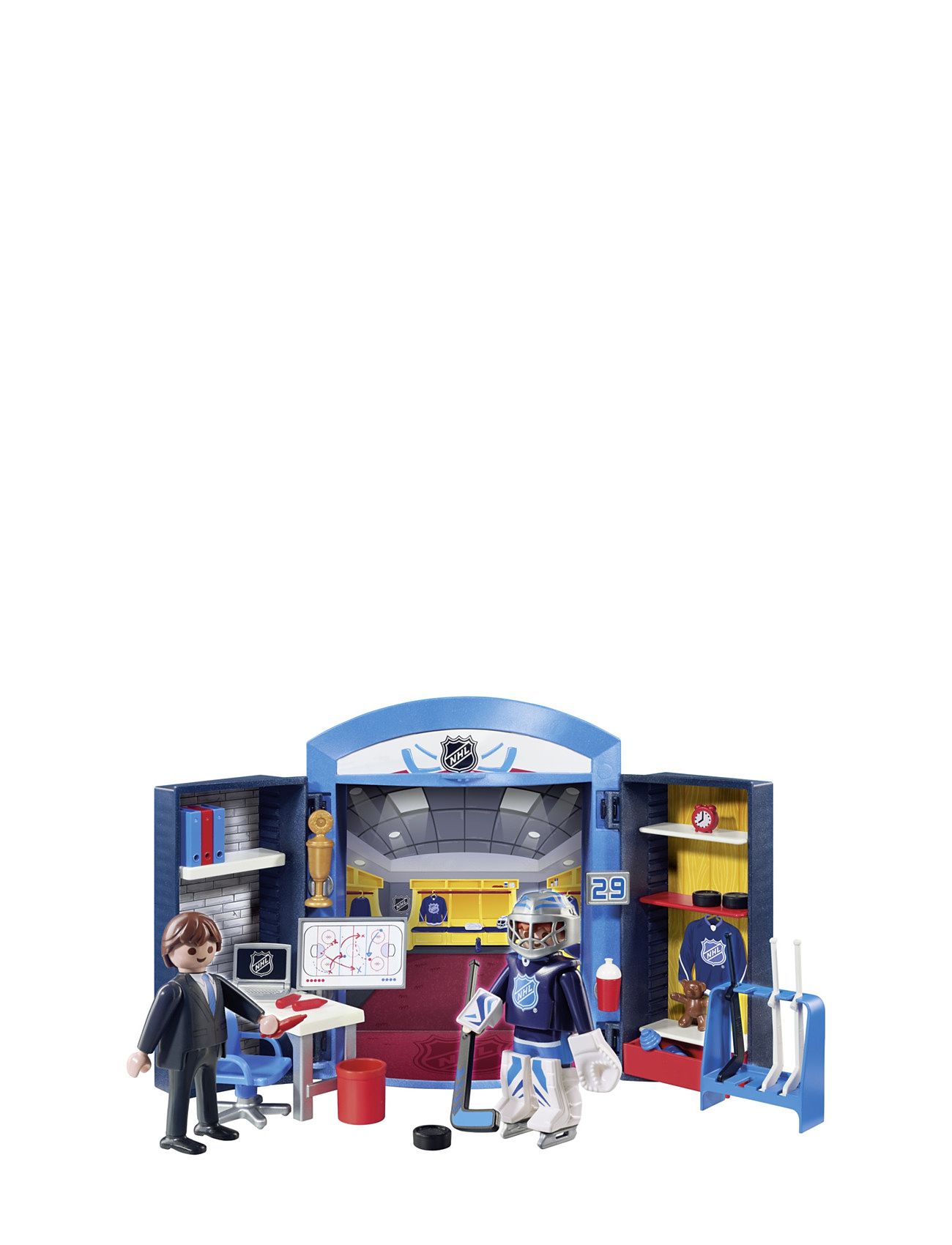 Playmobil Nhl Locker Room Play Box - 9176 Patterned PLAYMOBIL