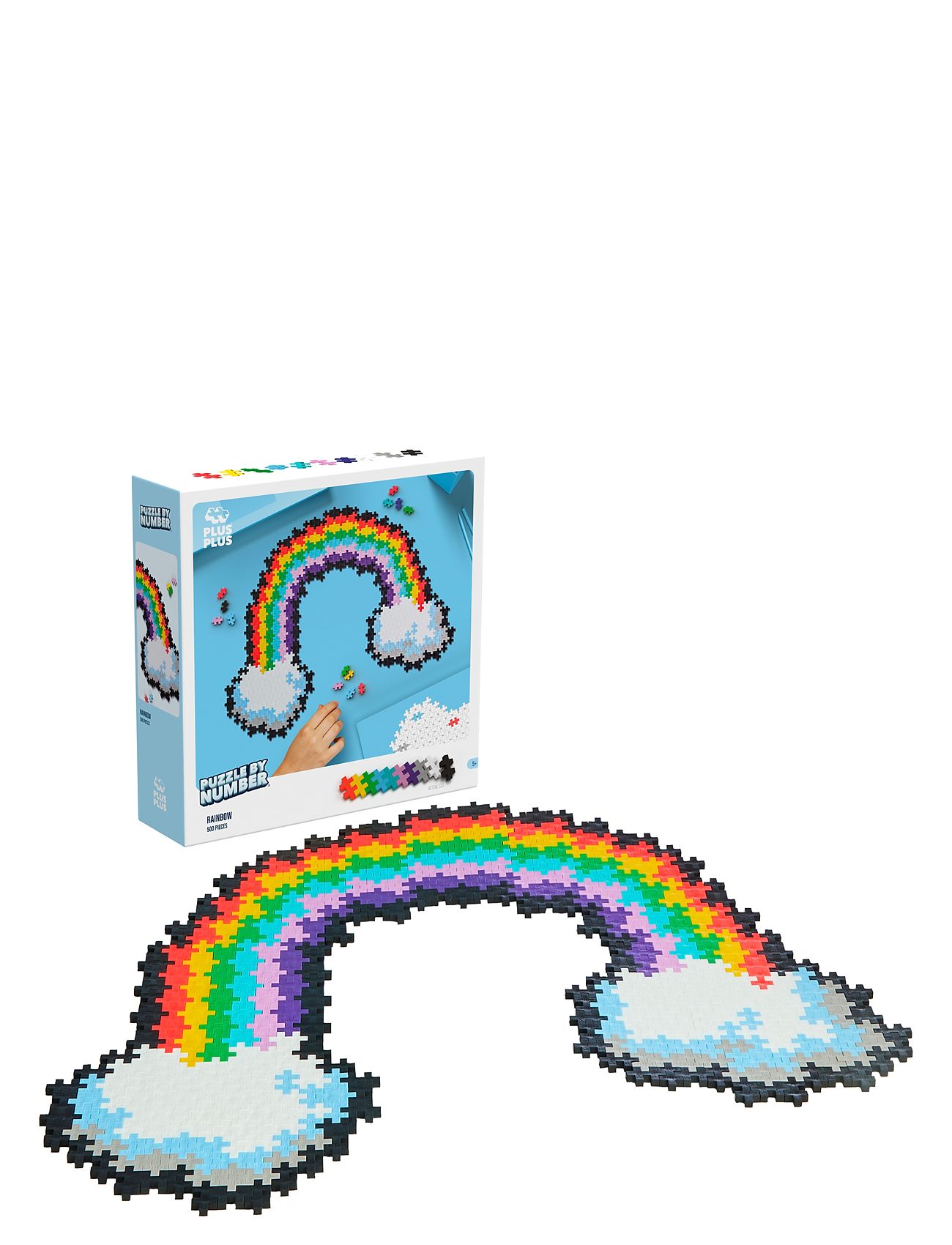 Plus-Plus Plus-Plus Puzzle By Number Rainbow 500Pcs Multi/patterned