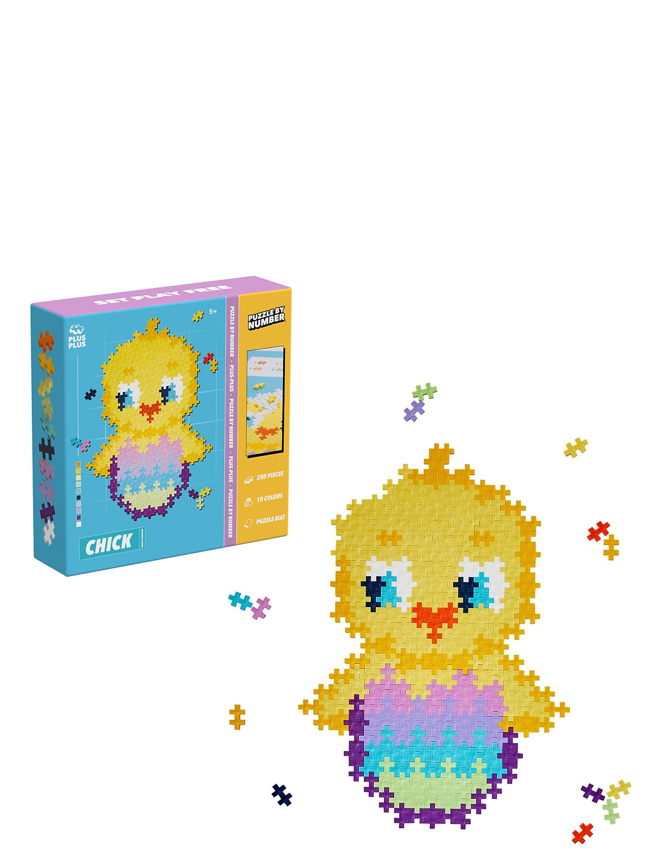 Plus-Plus Plus-Plus Puzzle By Number Chick 250Pcs Multi/patterned