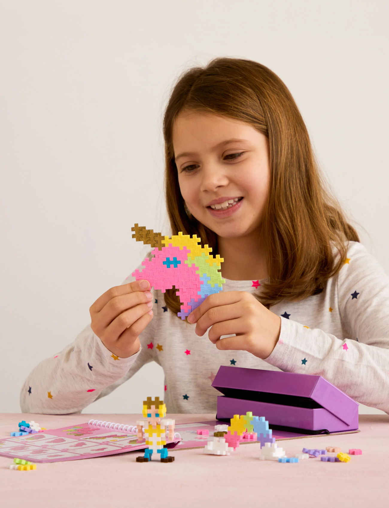 Plus-Plus Plus-Plus Activity Pad - Fairy Tale, One Size, Pink, Byggesæt Og -Klodser > Byggeklodser, Børn
