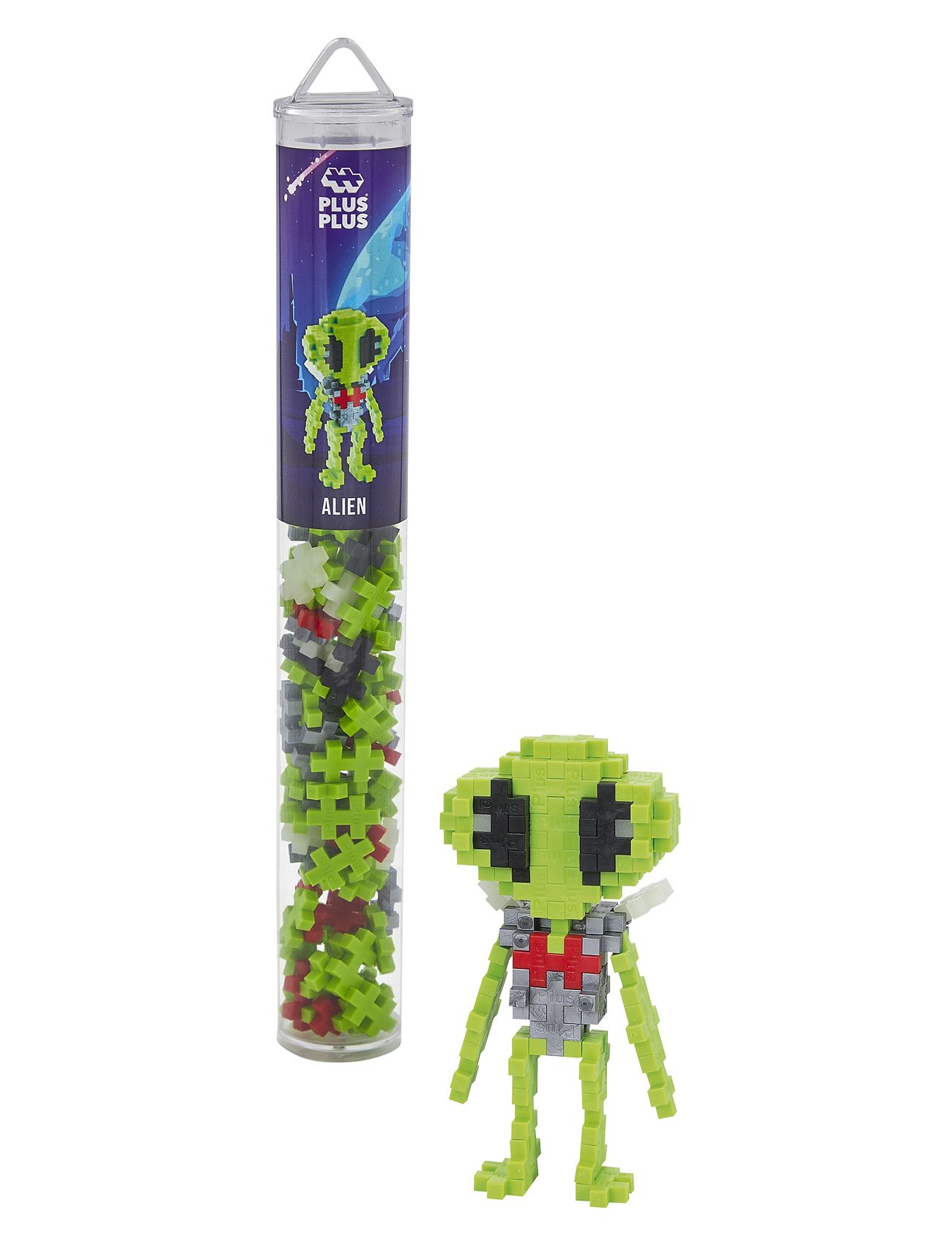 Plus-Plus Alien / 100 Pcs Tube Patterned Plus-Plus