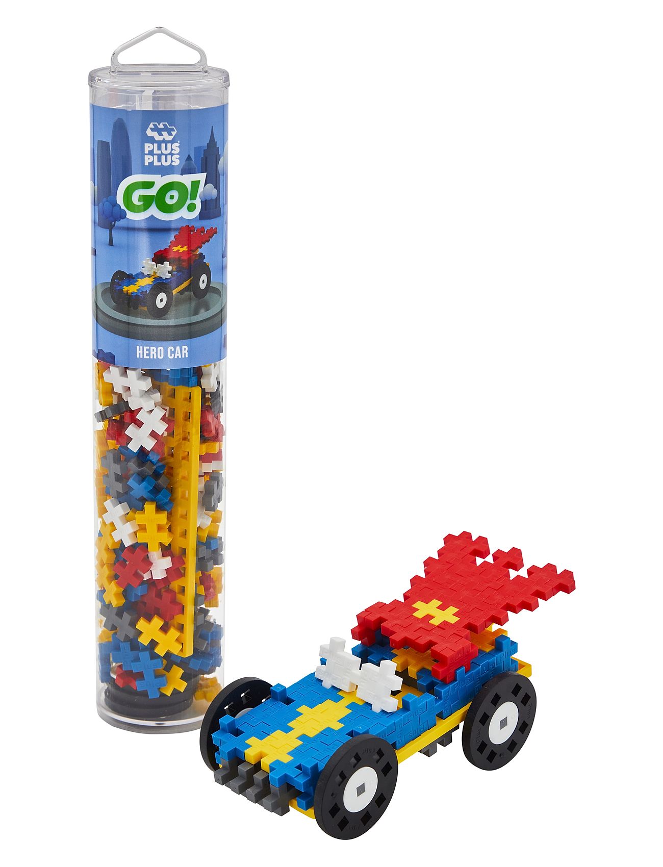 Color Cars Hero 200 Pcs Tube Toys Building Sets & Blocks Building Sets Multi/patterned Plus-Plus