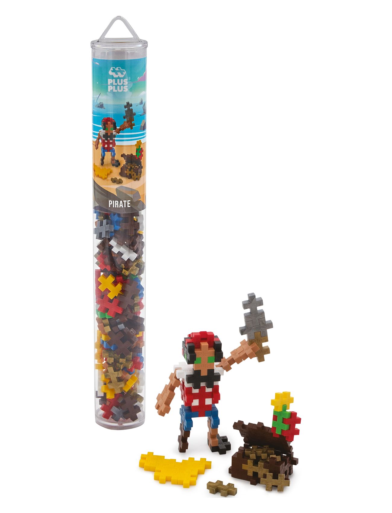 Plus-Plus Pirate / 100 Pcs Tube Patterned Plus-Plus