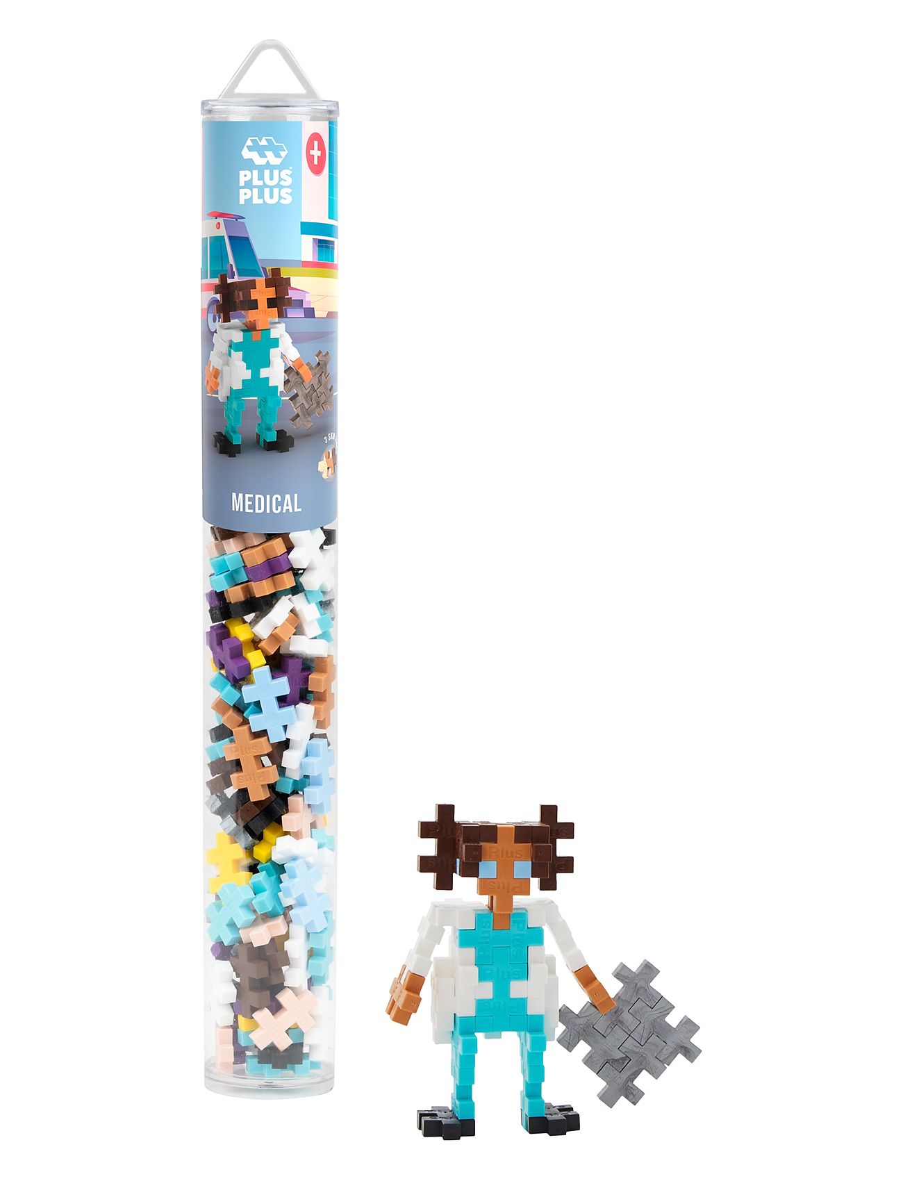 Plus-Plus Medical / 100 Pcs Tube Patterned Plus-Plus