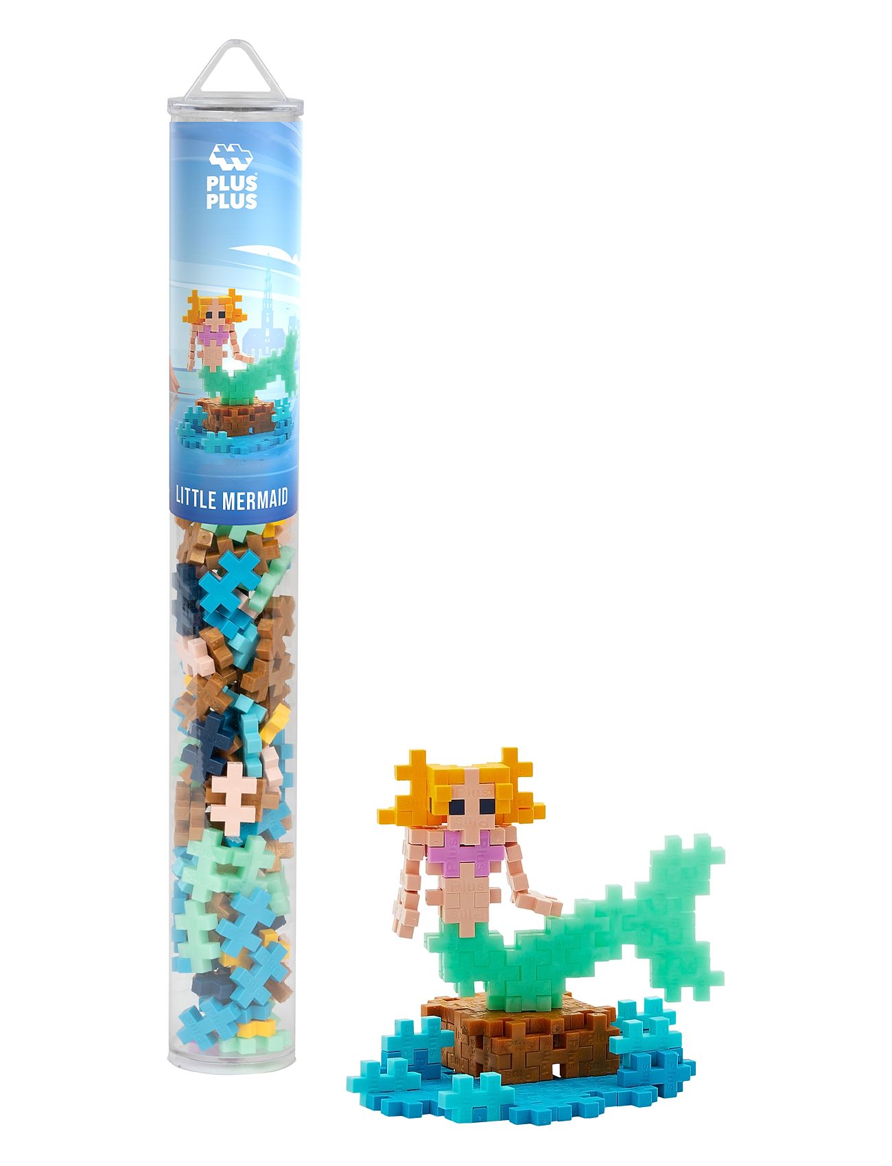 Plus-Plus Little Mermaid / 100 Pcs Tube Toys Building Sets & Blocks Building Sets Multi/patterned Plus-Plus