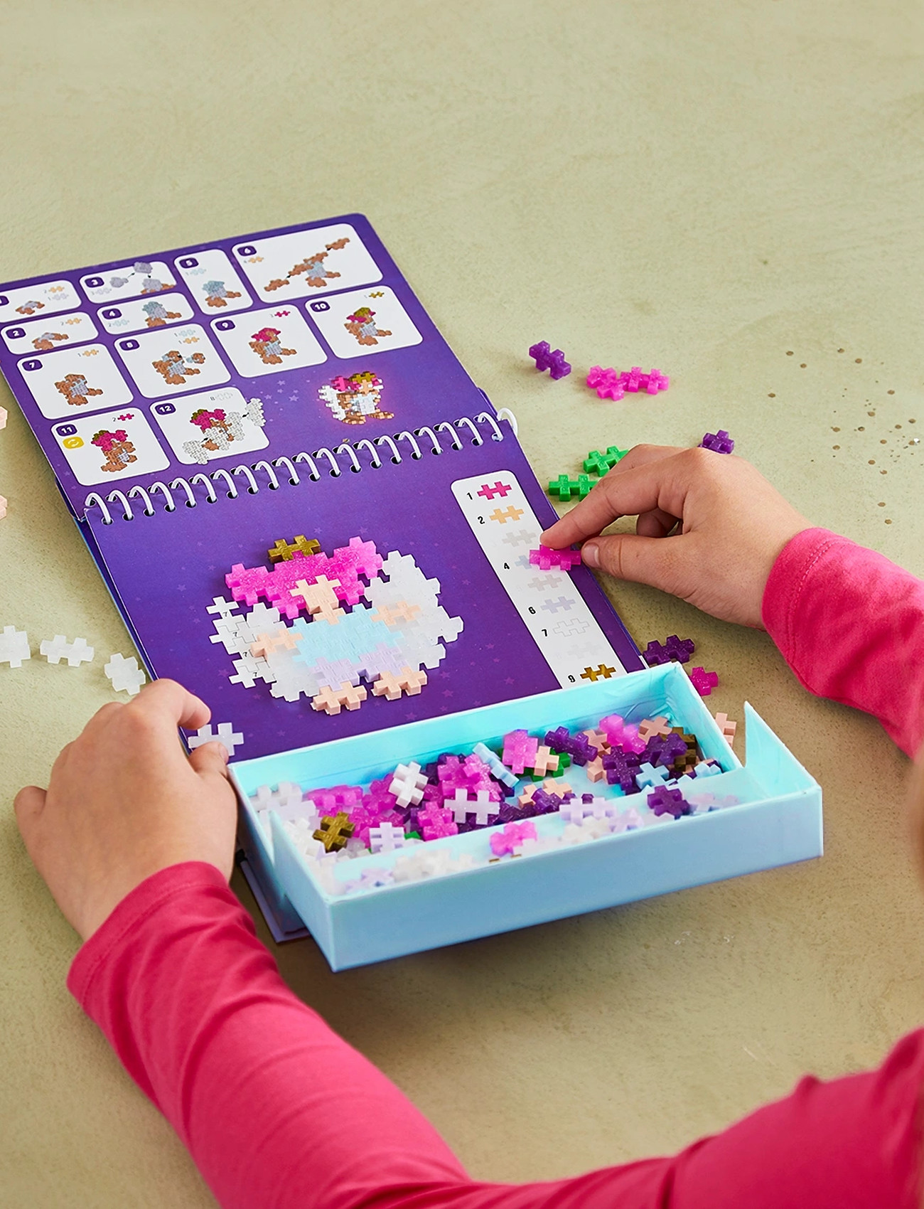 Plus-Plus Plus-Plus Activity Pad – Enchanted Forest, One Size, Purple, Byggesæt Og -Klodser > Byggesæt, Børn