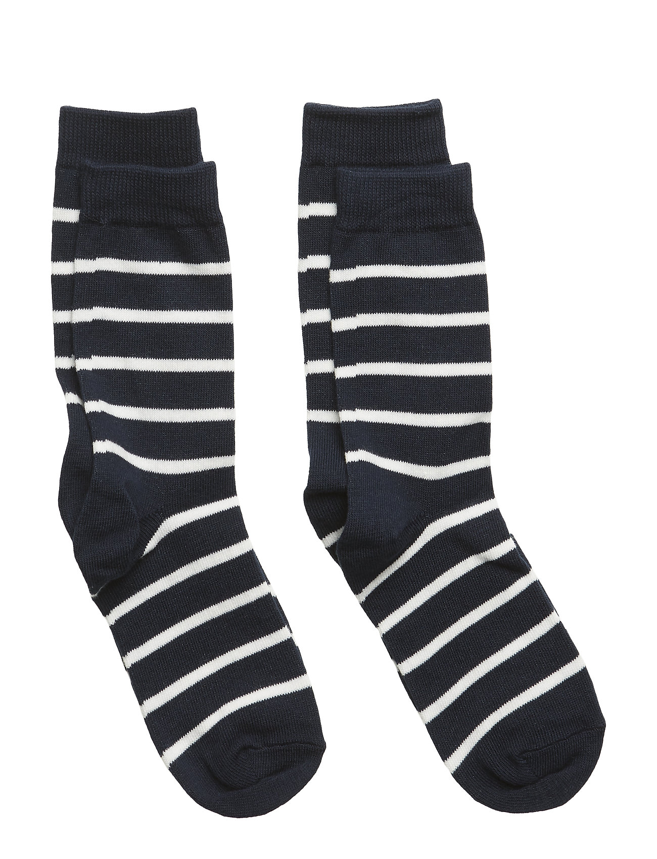 Socks 2-P Po.P Stripe Socks & Tights Socks Sininen Polarn O. Pyret
