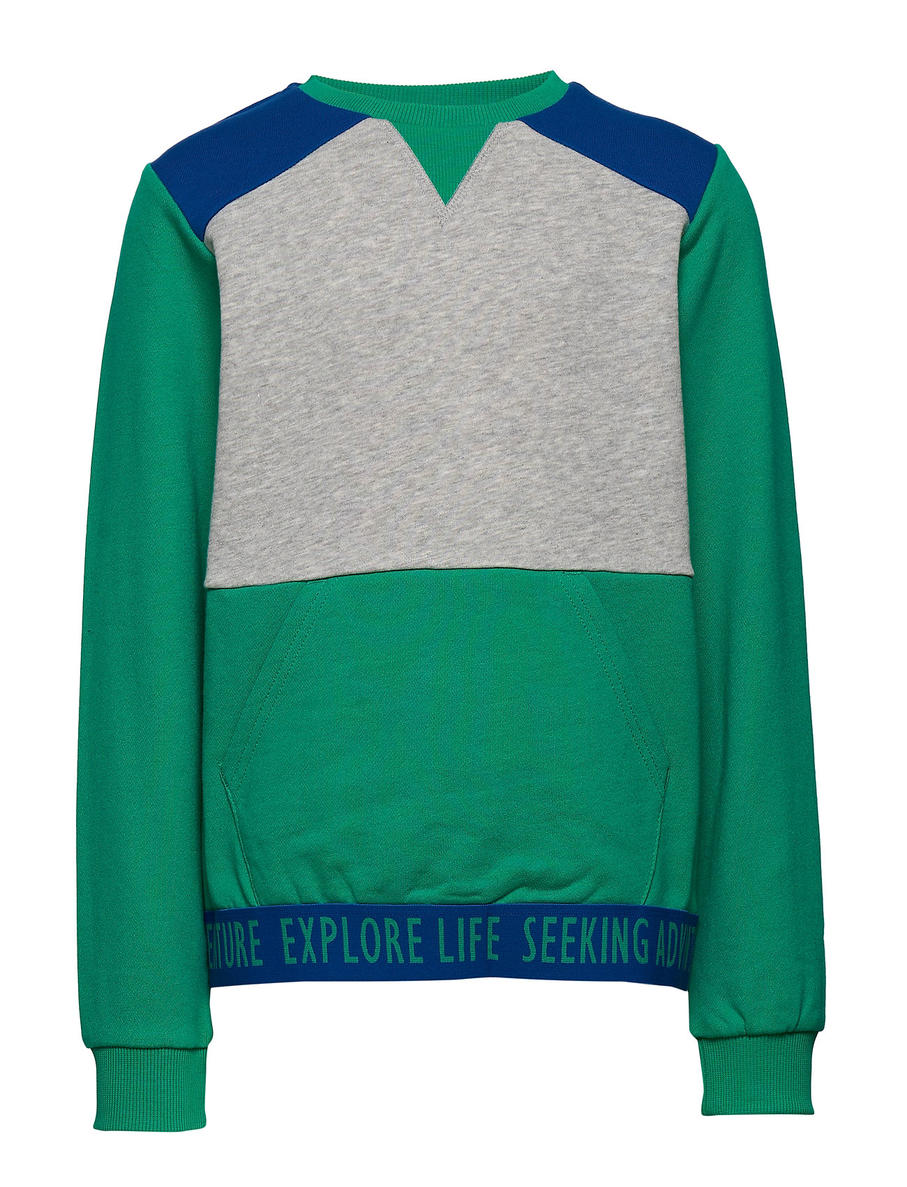 green school sweater