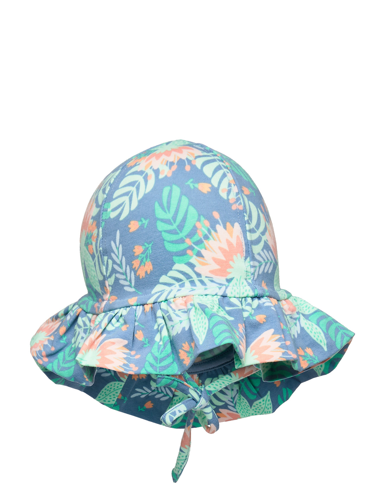 Sunhat Aop Baby Accessories Headwear Sun Hats Blå Polarn O. Pyret