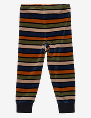 Polarn O. Pyret - Trousers velour striped Preschool - verryttelyhousut - dark sapphire - 1