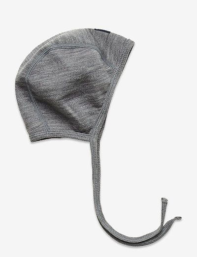 Helmet Wool Solid Baby - pipot & hanskat - greymelange