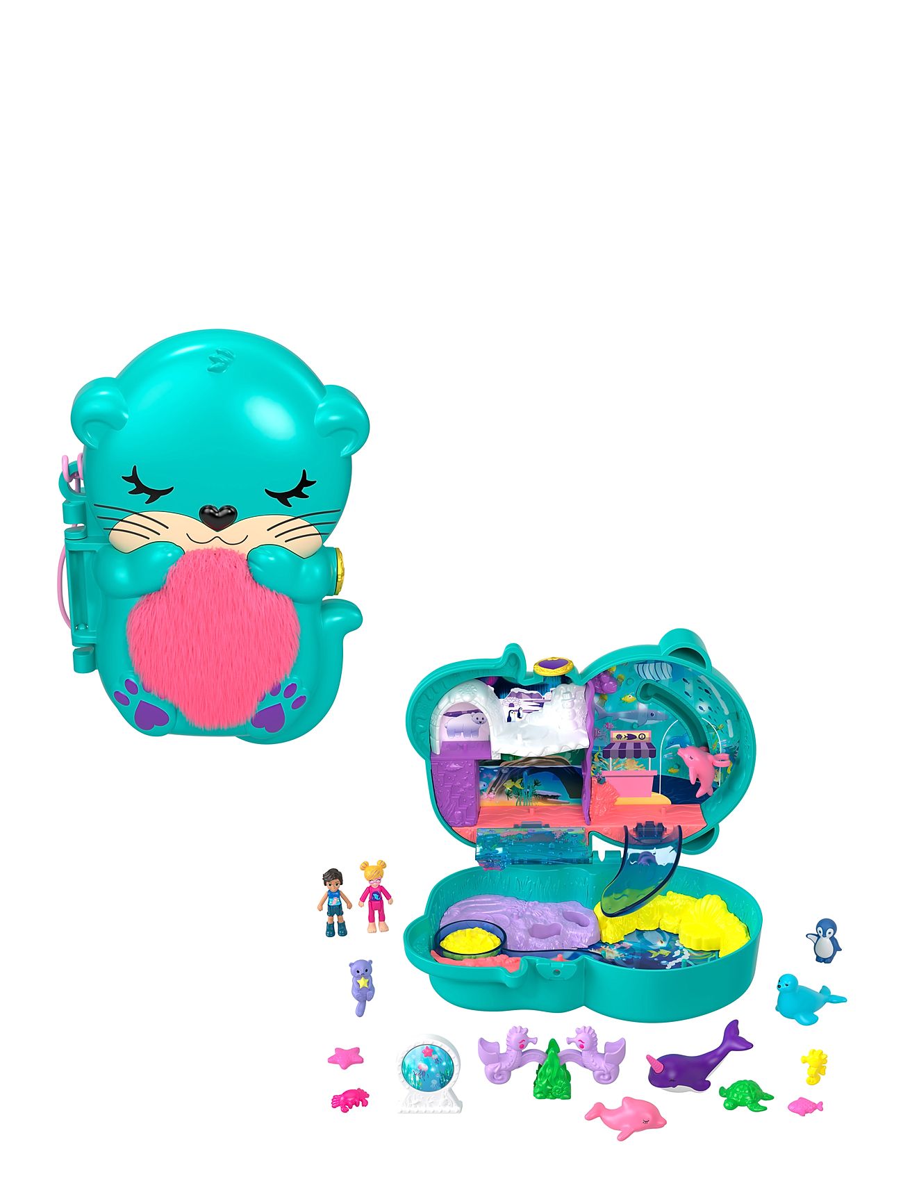 Polly Pocket Otter Aquarium Compact - Leksaksset & leksaksfigurer